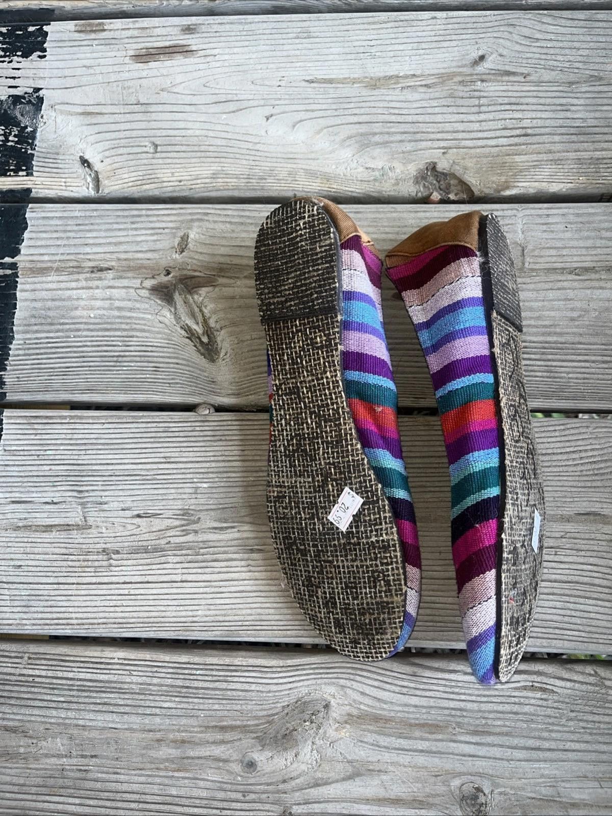 REEF Reef Rainbow Stripe Ballet Flats Cloth Shoes Multicolor 8 Size US 8 / IT 38 - 6 Thumbnail