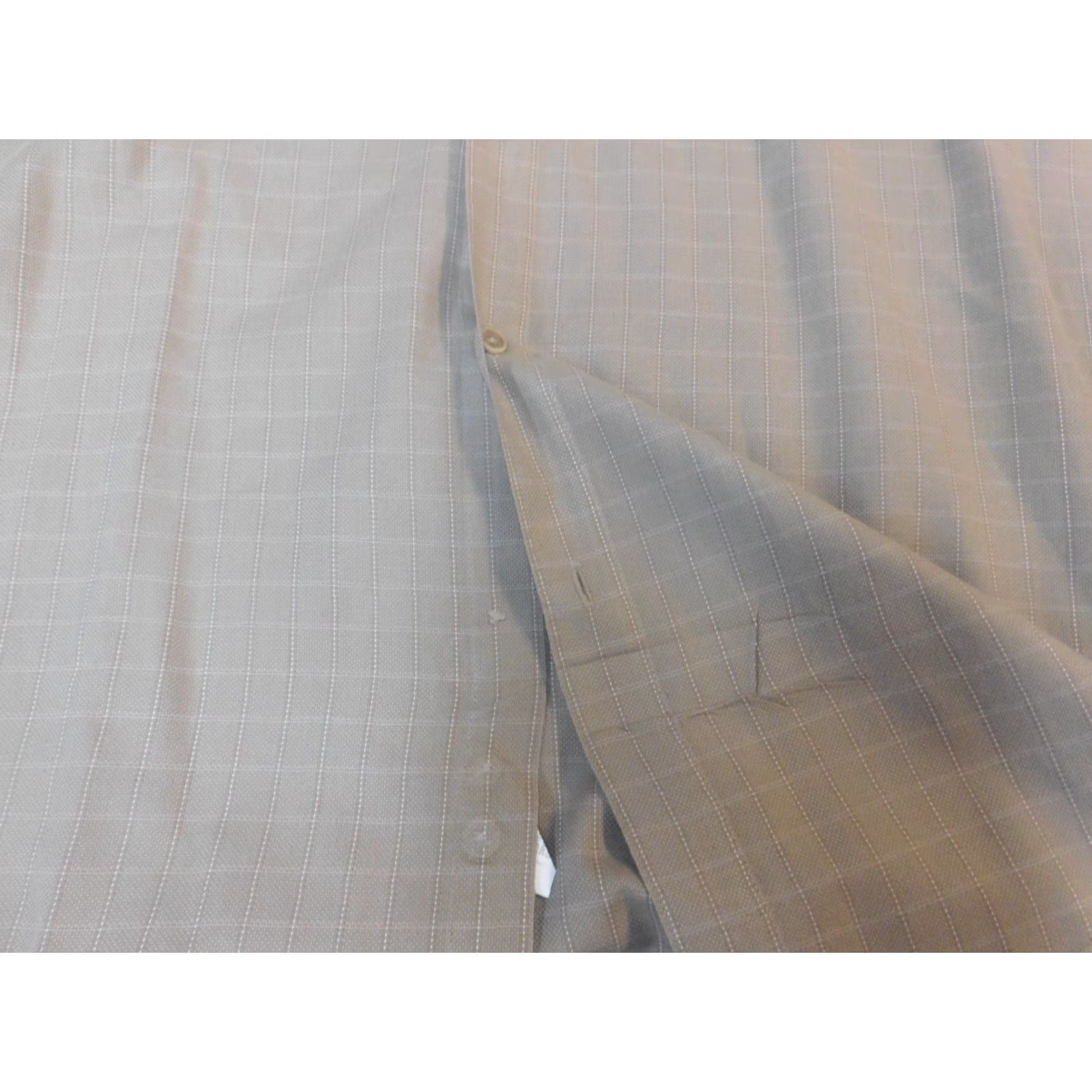 Geoffrey Beene Geoffrey Beene Mens Button-Down Shirt XL Plaid Beige Casual Regular Size US XL / EU 56 / 4 - 4 Thumbnail