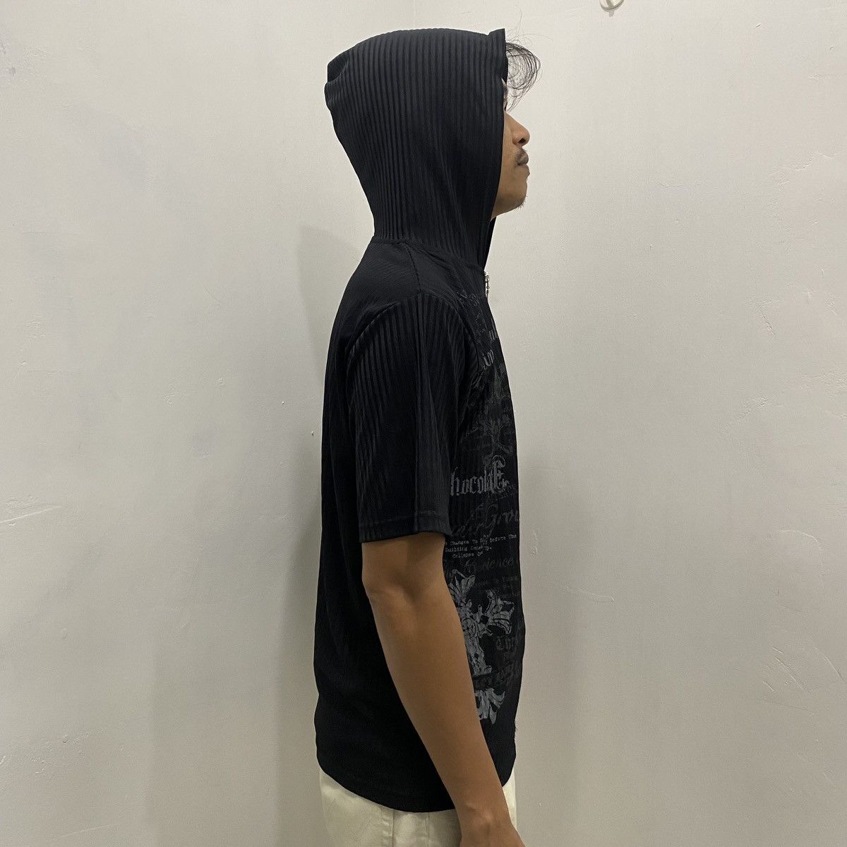 Beauty Beast × Japanese Brand × Le Grande Bleu (L.G.B.) Beaumere Burning Skull Poem Stripes Hoodie Japanese Style Size US L / EU 52-54 / 3 - 3 Thumbnail
