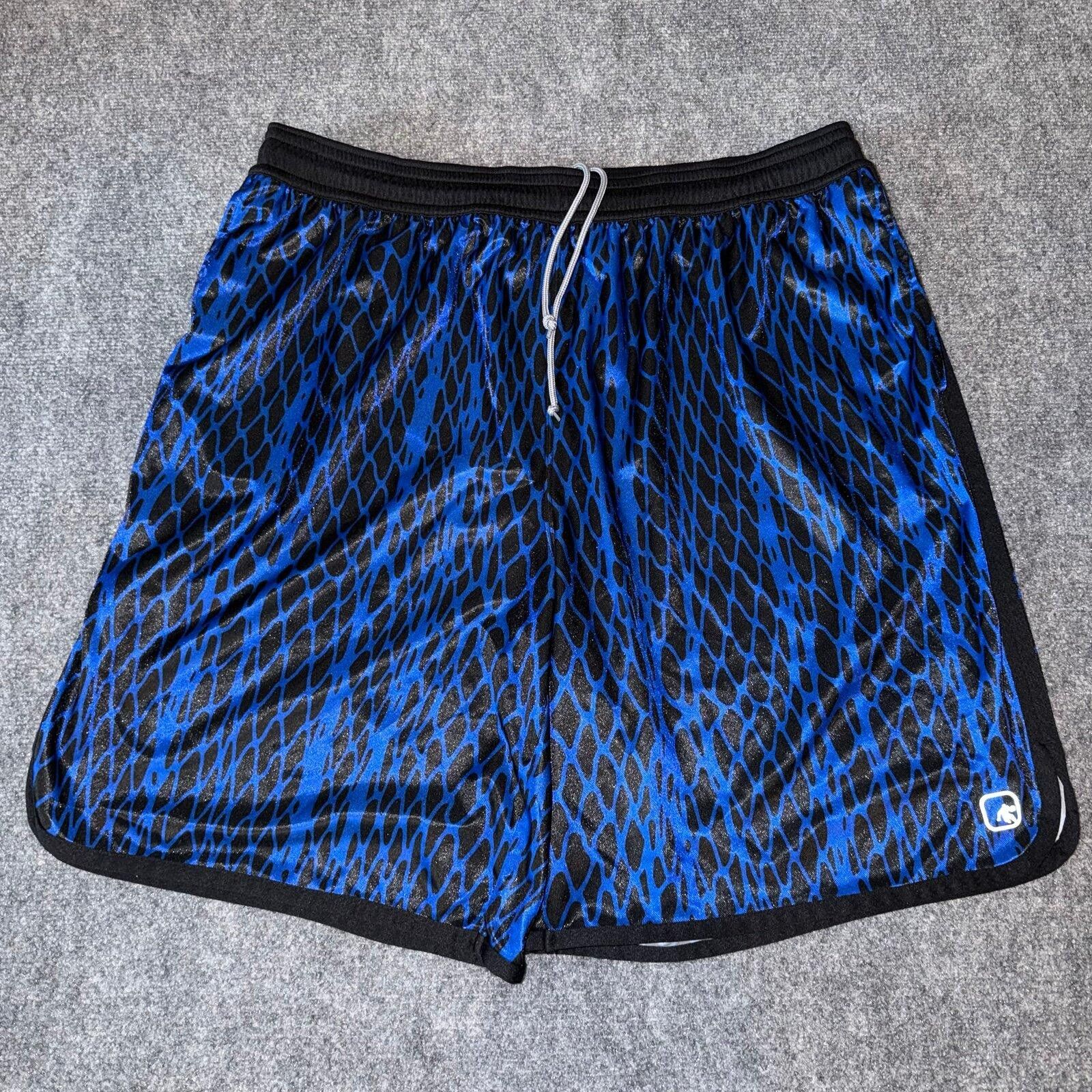 JW Anderson AND1 Shiny Blue Beautiful Baggy Hoop Shorts Mens 3XL Vtg y2k Size US 44 / EU 60 - 2 Thumbnail