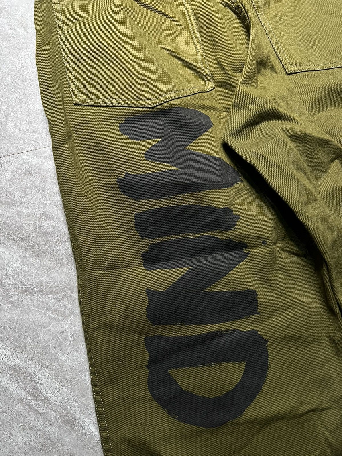 Comme des Garcons SHIRT Comme des Garcons Shirt Canvas Cotton Mind Print wide Pants Size US 32 / EU 48 - 4 Thumbnail