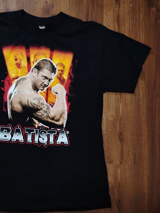 WWE Vintage WWE Hybrid Batista T-Shirt Size US L / EU 52-54 / 3 - 3 Thumbnail
