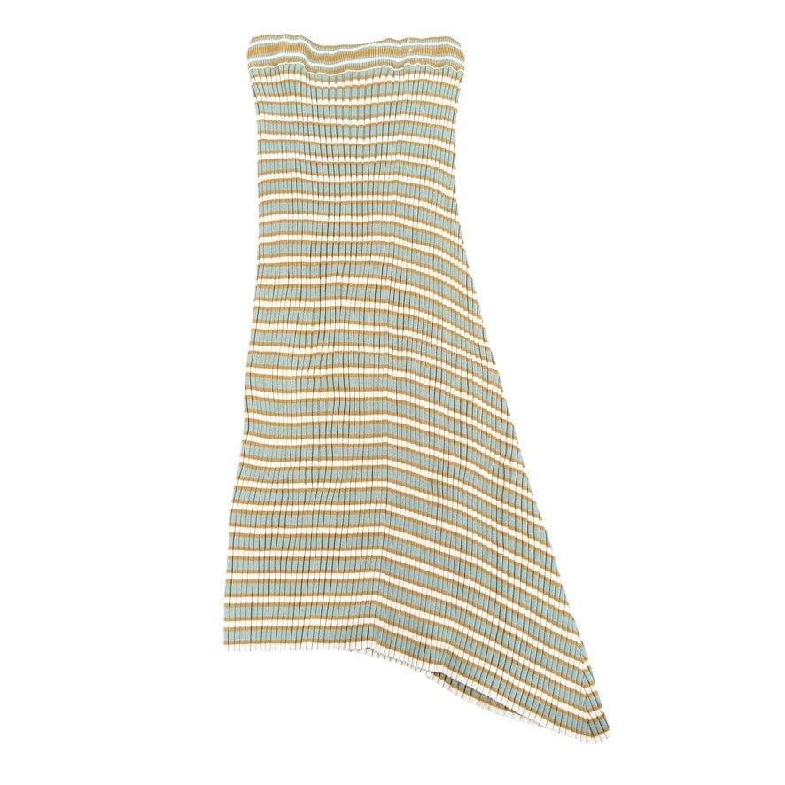 Club Monaco Club Monaco Striped Ribbed Skirt in Blue/Yellow, Size XS Size 25" / US 0 / IT 36 - 7 Thumbnail