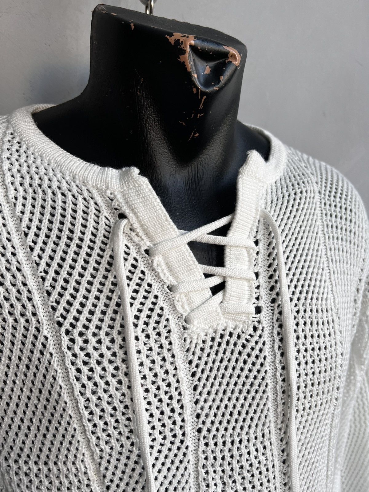 Diesel Mesh top sweater JpG style japanese diesel hype y2k Size US M / EU 48-50 / 2 - 3 Thumbnail