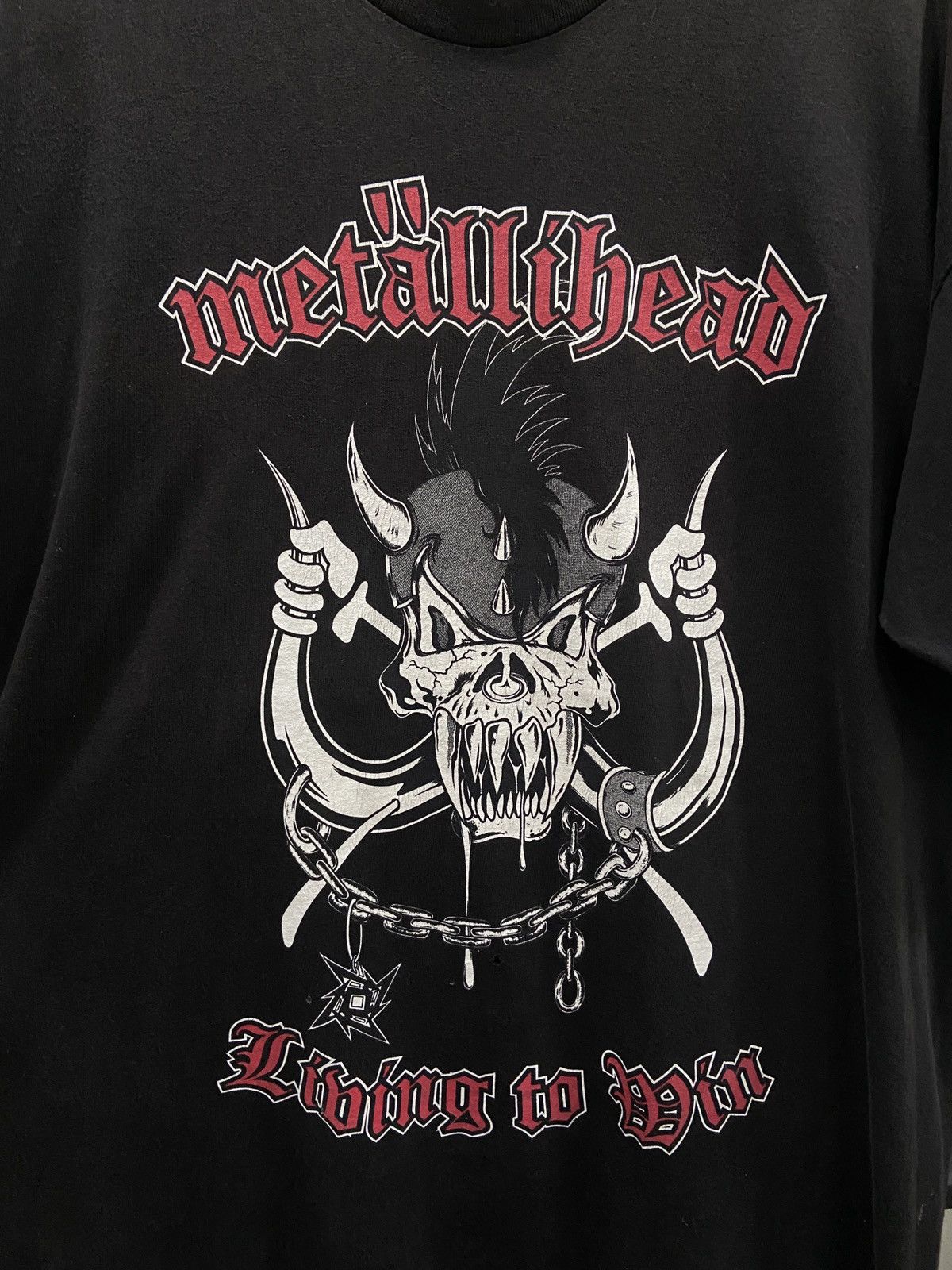 Band Tees × Vintage Vintage 1999s METALLIHEAD Metallica Motorhead Tour TShirt Size US XL / EU 56 / 4 - 4 Thumbnail