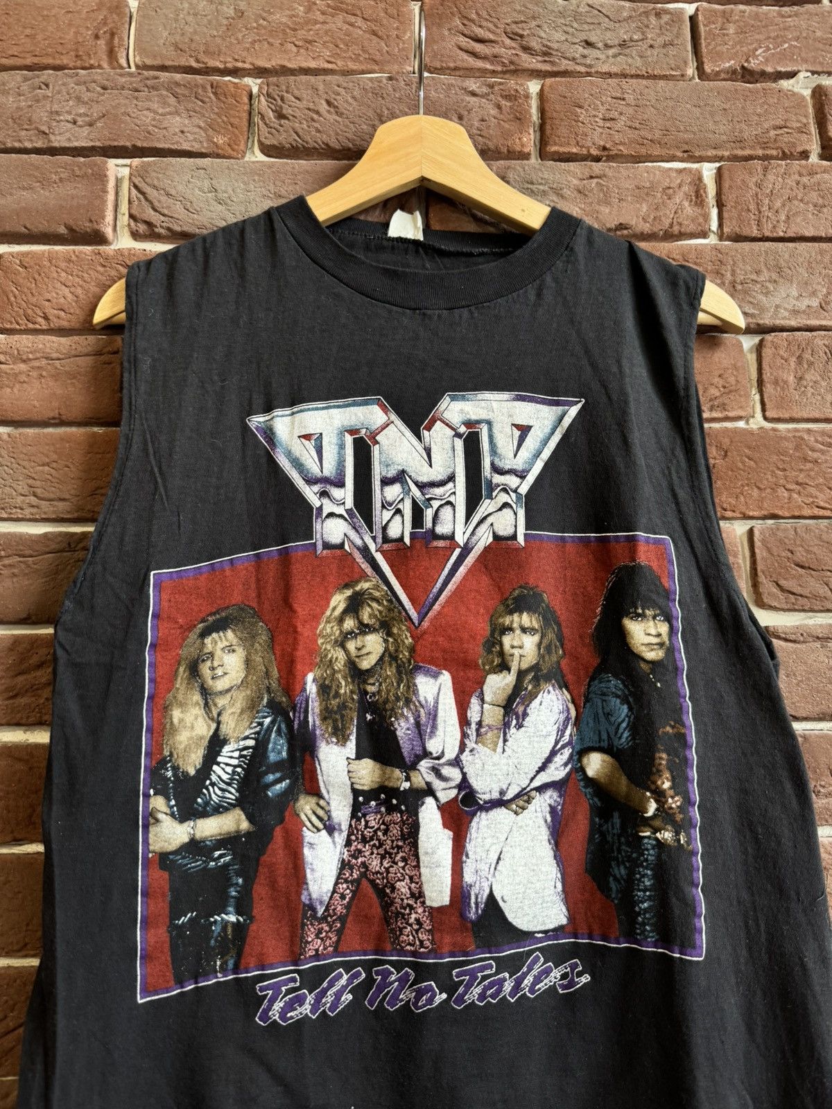 Band Tees Vintage 1987 80s TNT Tell No Tales Rock Band Tee 90s Size US XL / EU 56 / 4 - 3 Thumbnail