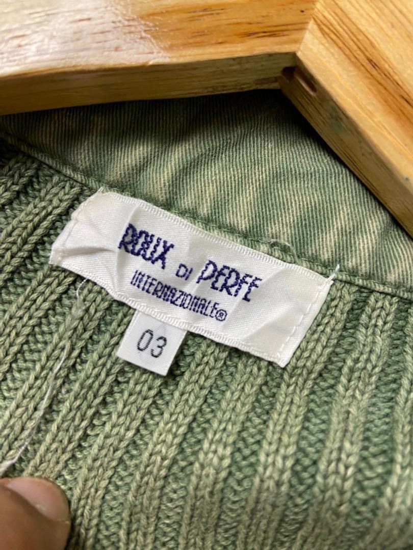 Japanese Brand Roux Di Perfe Brand Multipocket Knitwear Jacket (192) Size XXS / US 00 / IT 34 - 3 Thumbnail