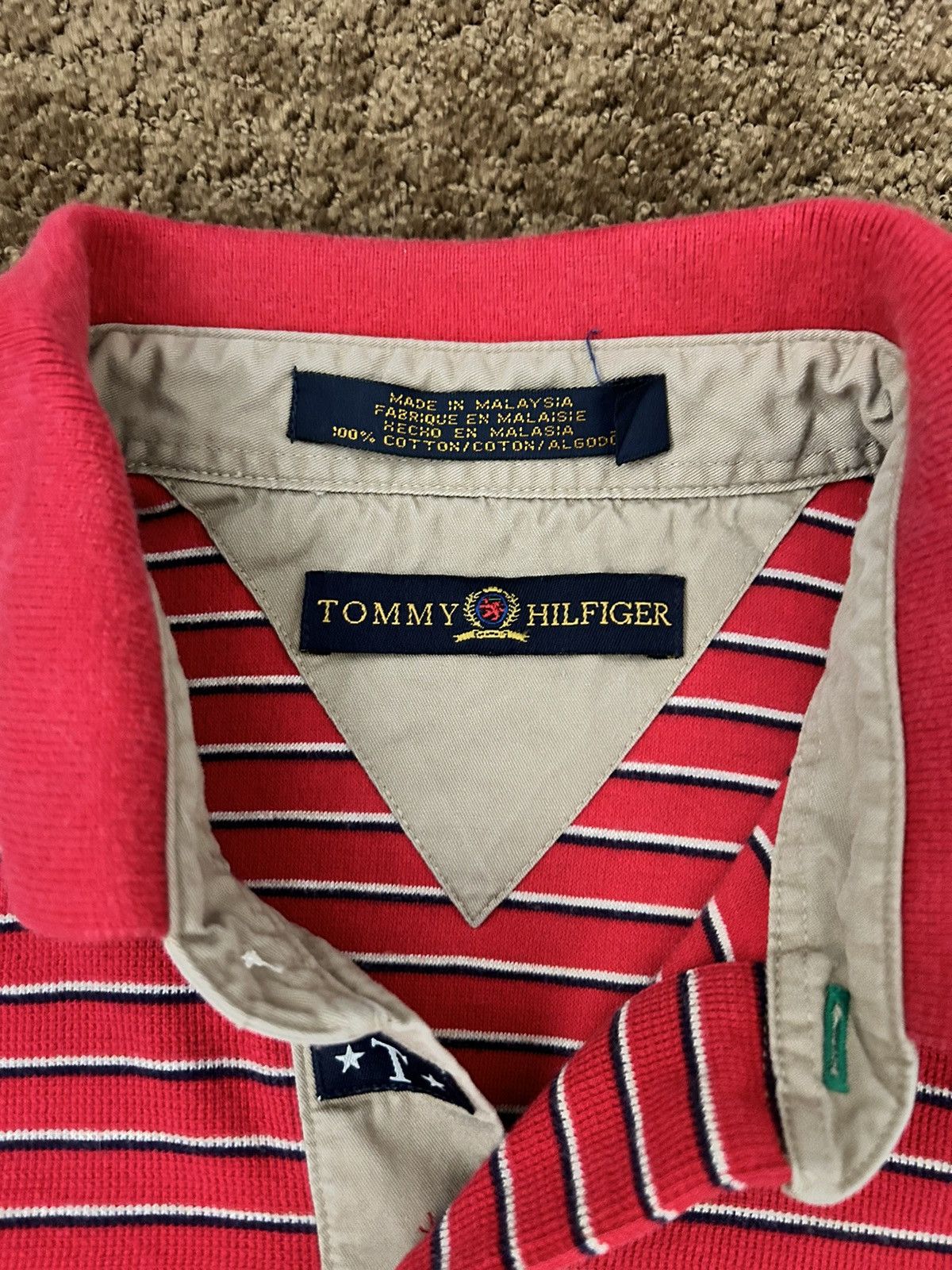 Tommy Hilfiger × Vintage vintage tommy hilfiger polo Size US L / EU 52-54 / 3 - 3 Thumbnail