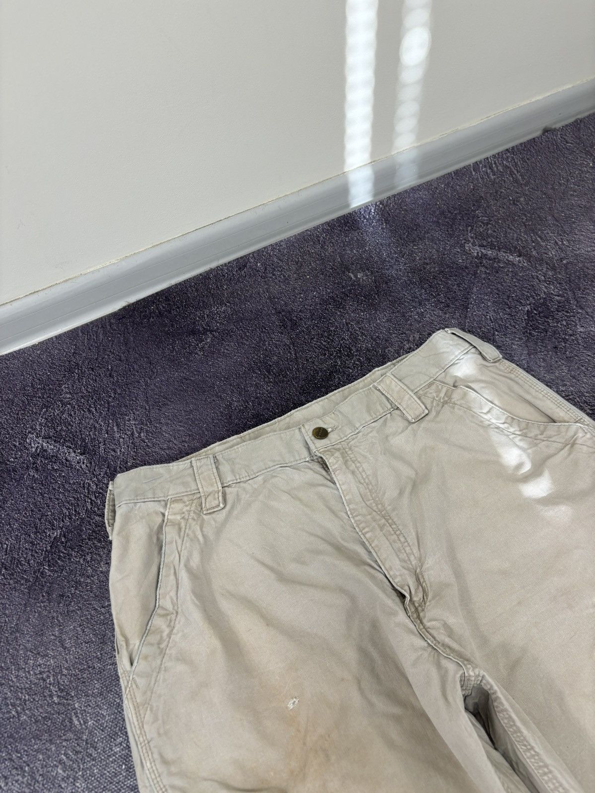 Carhartt Vintage Carhartt Beige Work Hype Carpenter Baggy Pants Size US 36 / EU 52 - 12 Thumbnail