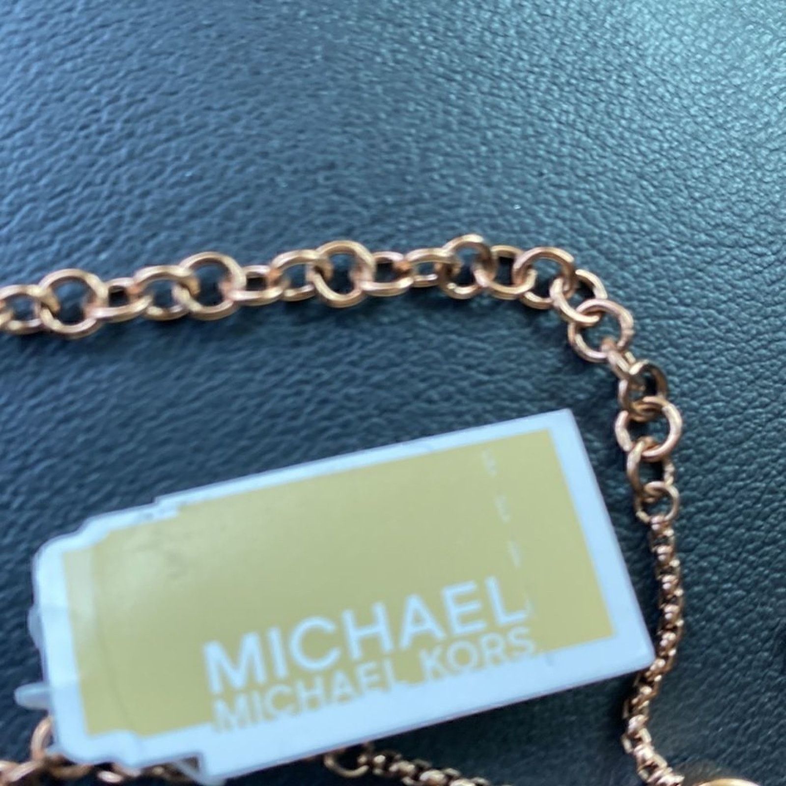 Michael Kors NWT Michael Kors- Rare Rose Gold Color Charm Bracelet Size ONE SIZE - 4 Thumbnail
