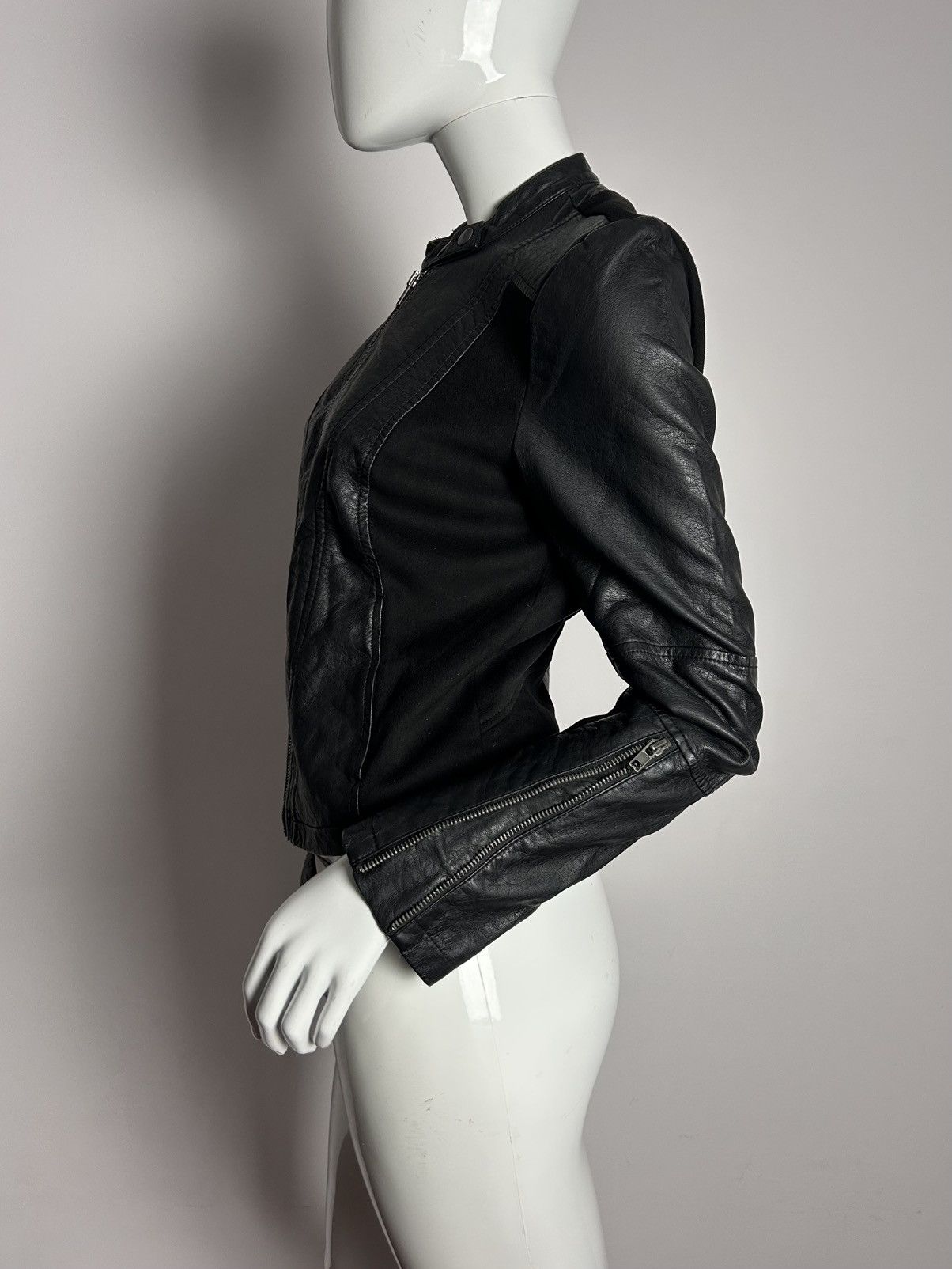 Other Insane vintage leather biker jacket Size S / US 4 / IT 40 - 3 Thumbnail