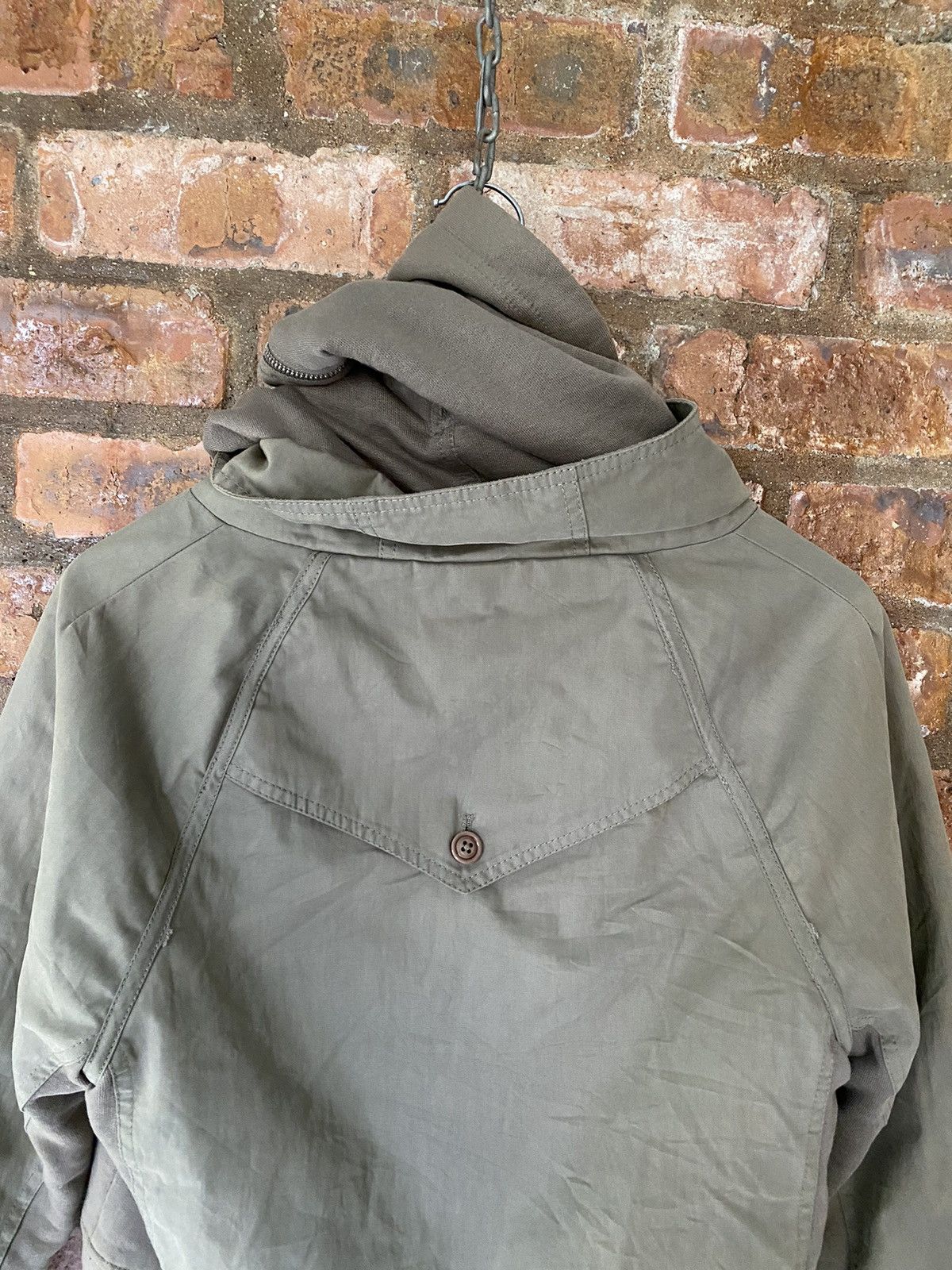 Diesel × If Six Was Nine × Japanese Brand 2000s Diesel crop bono hybrid hoodie Size US XS / EU 42 / 0 - 16 Thumbnail