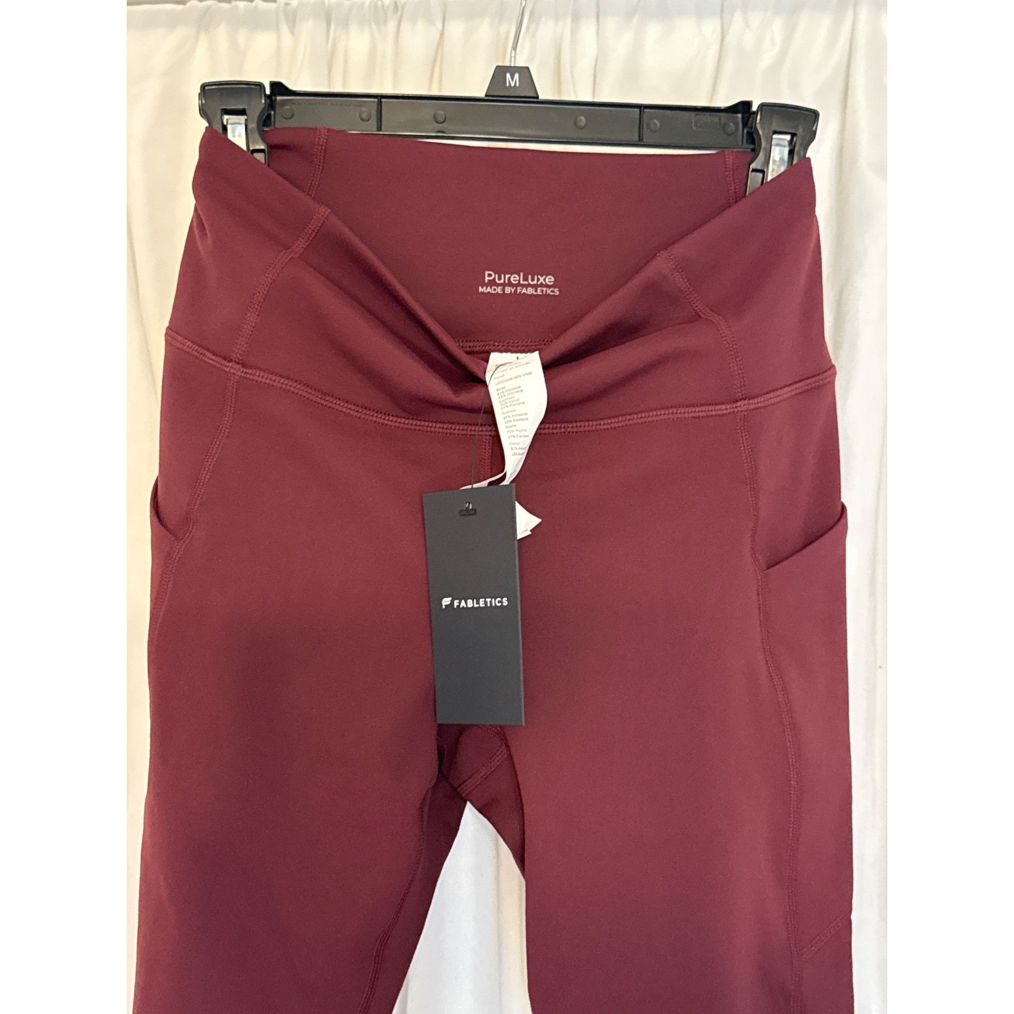 Fabletics Fabletics Oasis PureLuxe High-Waisted Legging 7/8 Merlot Med Size 27" / US 4 / IT 40 - 6 Thumbnail