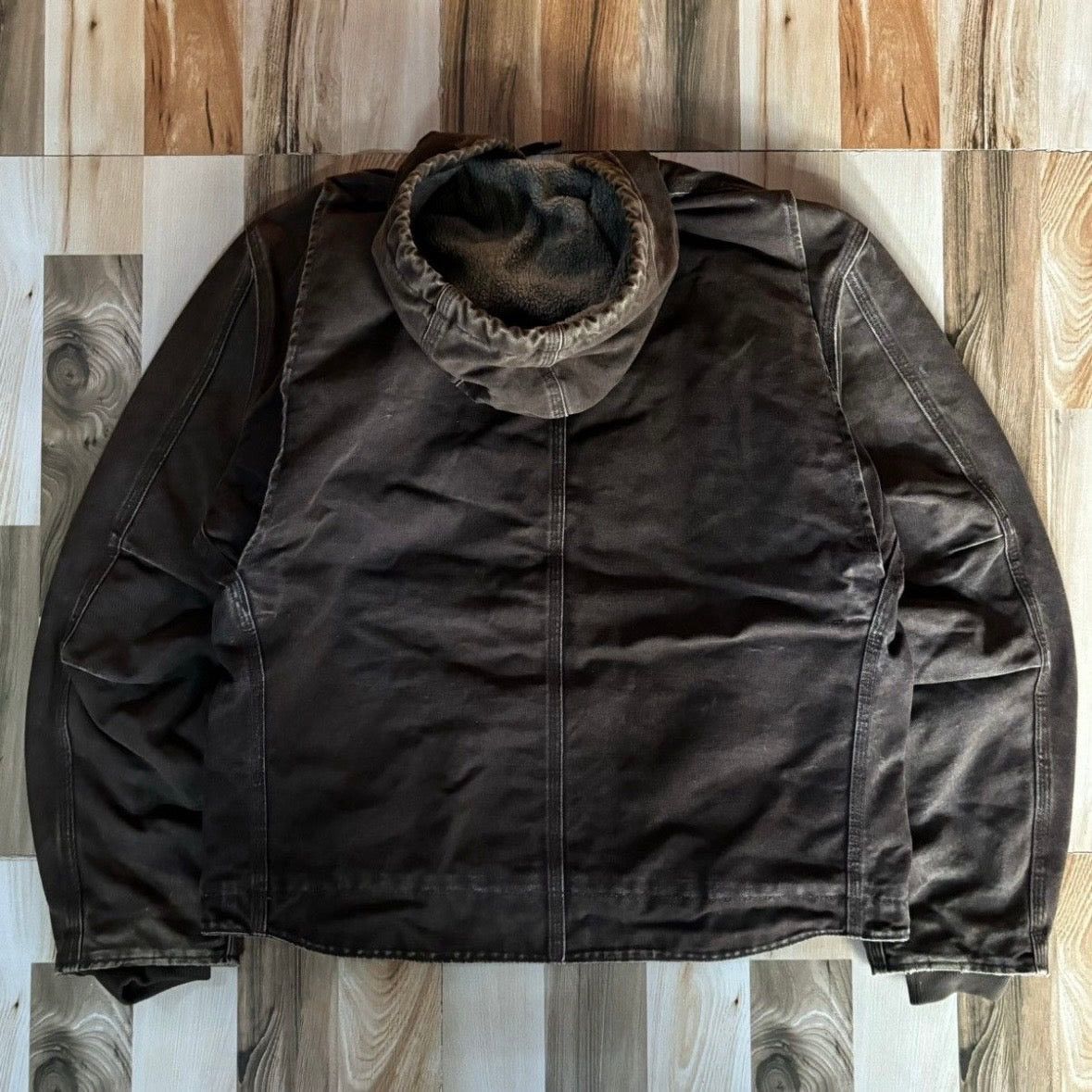 Carhartt Vintage 00s Carhartt Hooded Active Jacket J141DKB Size US L / EU 52-54 / 3 - 7 Thumbnail