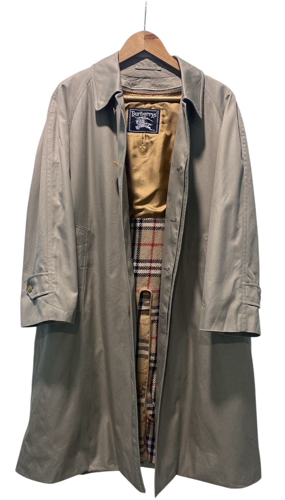 Burberry Vtg Burberry Trench Coat Single Breasted Nova check Jacket Size US M / EU 48-50 / 2 - 1 Thumbnail