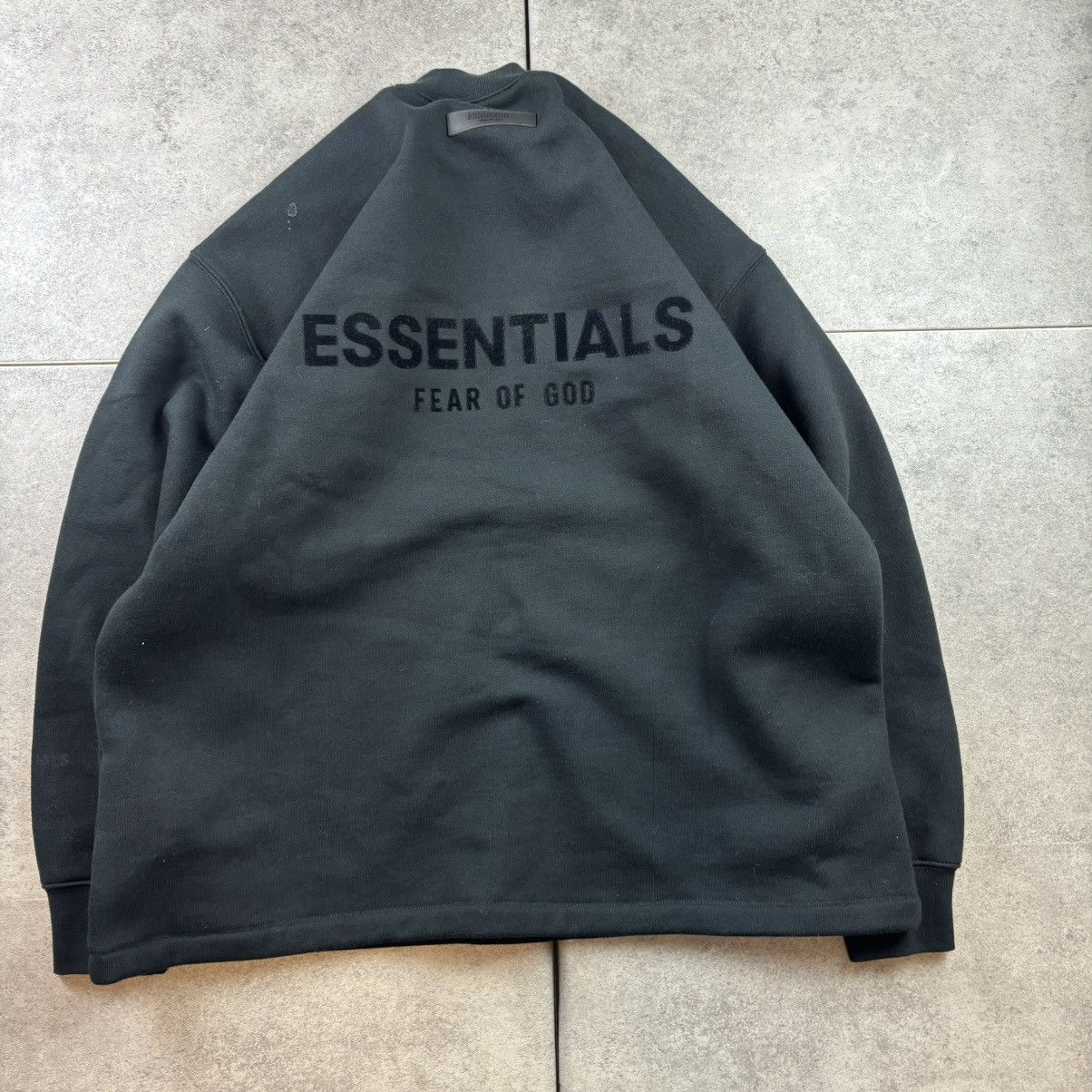 Fear of God Essentials Stretch Limo Black Crewneck Fits M