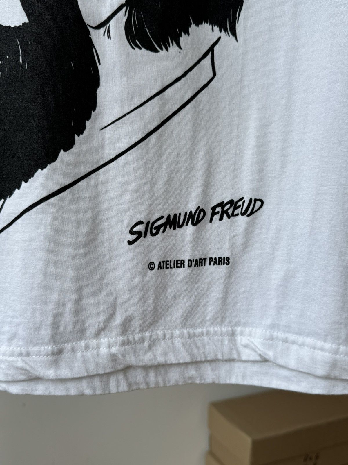 Vintage Sigmund Freud What's On A Man's Mind Tee Atelier Dart Paris Size US S / EU 44-46 / 1 - 3 Thumbnail