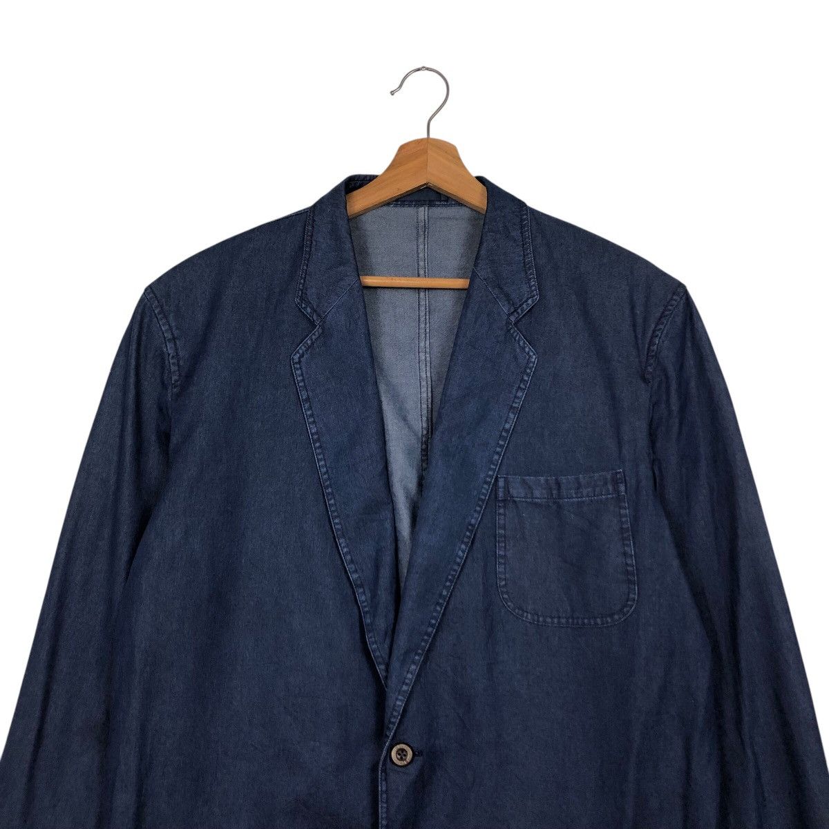 Burberry 📌Vintage Chore Jacket Denim Blue Burberrys Double Breast Size US M / EU 48-50 / 2 - 4 Thumbnail