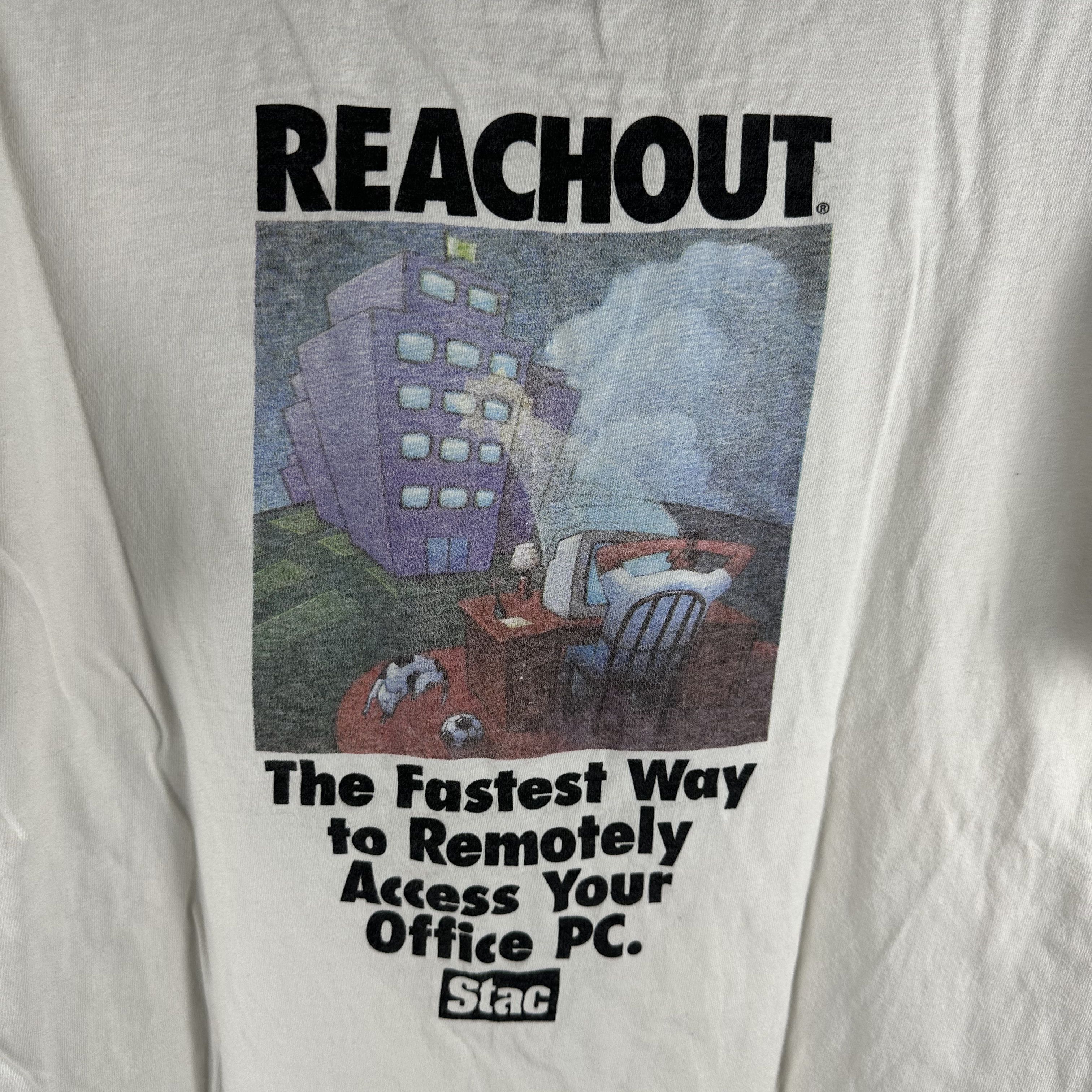Vintage 90s PC Magazine Reachout 5.0 Computer Artwork T-shirt Size US XXL / EU 58 / 5 - 4 Thumbnail