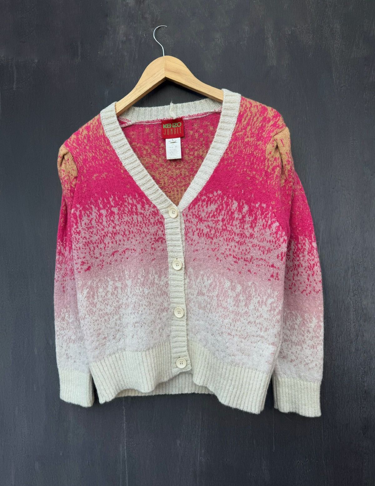 Kenzo Kenzo Jungle Vintage Wool Cardigan Size L Size L / US 10 / IT 46 - 8 Thumbnail