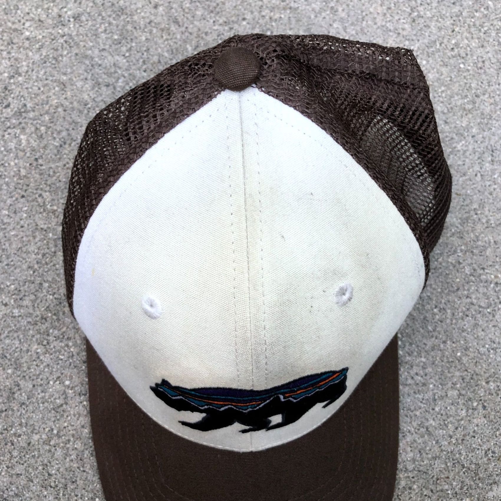 Patagonia PATAGONIA Bear Logo Trucker Hat Men's Snapback Brown Adjustable Cap One Size Brown Hat Mens Trucker Cap Size ONE SIZE - 3 Thumbnail
