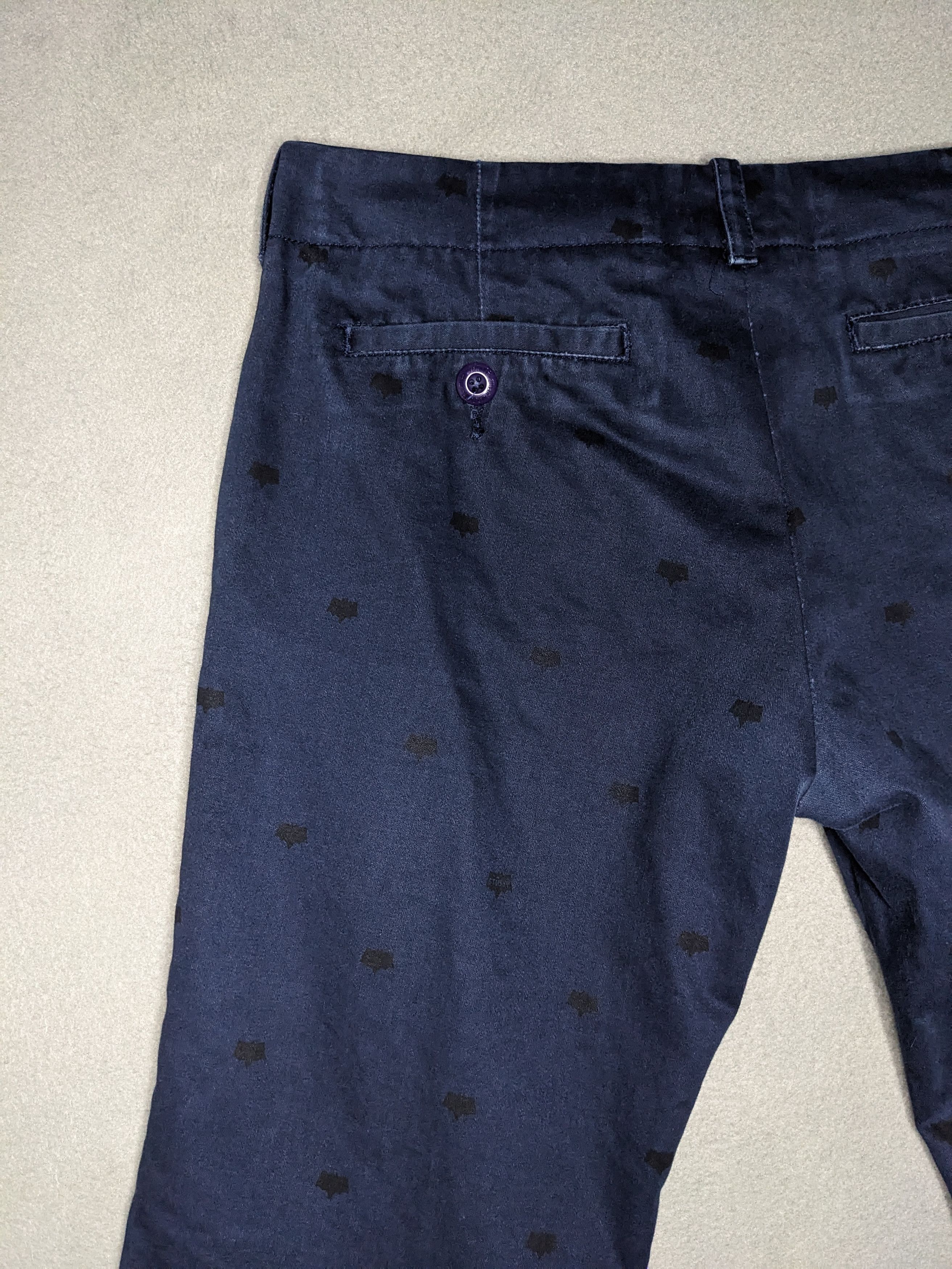 Stussy Stussy Crown Logo Work Pants 32x31 Straight Chino Navy Blue Size US 32 / EU 48 - 9 Thumbnail