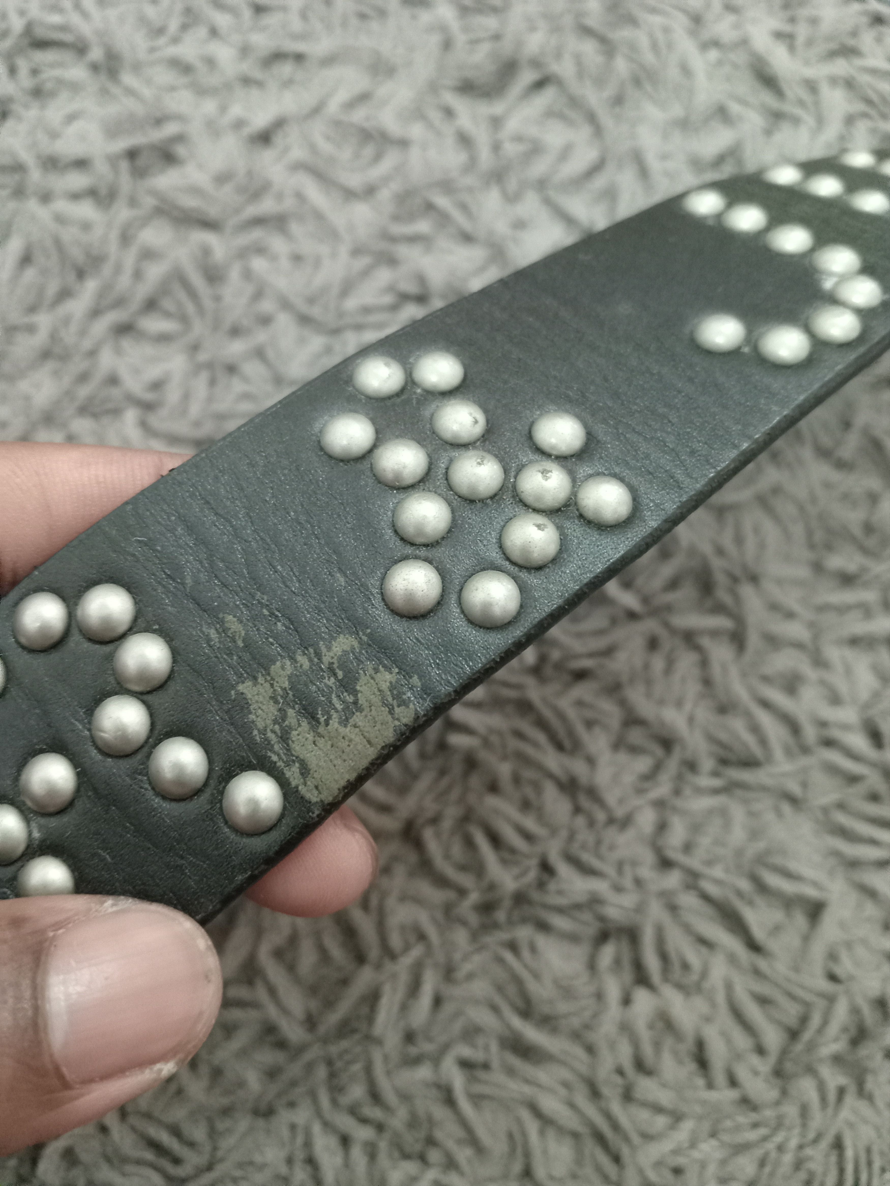 Japanese Brand Vintage Jupiter Juno Studded Leather Belt Size 34 - 5 Thumbnail