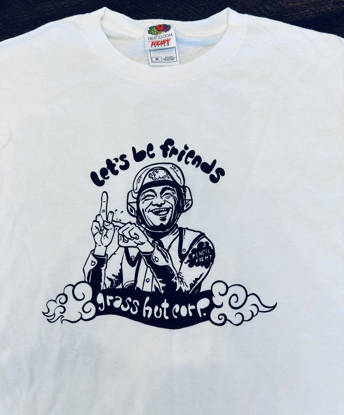 Other Let’s Be Friends Grass Hut Corp Funny Men’s Tshirt-Size Med Size US M / EU 48-50 / 2 - 3 Thumbnail