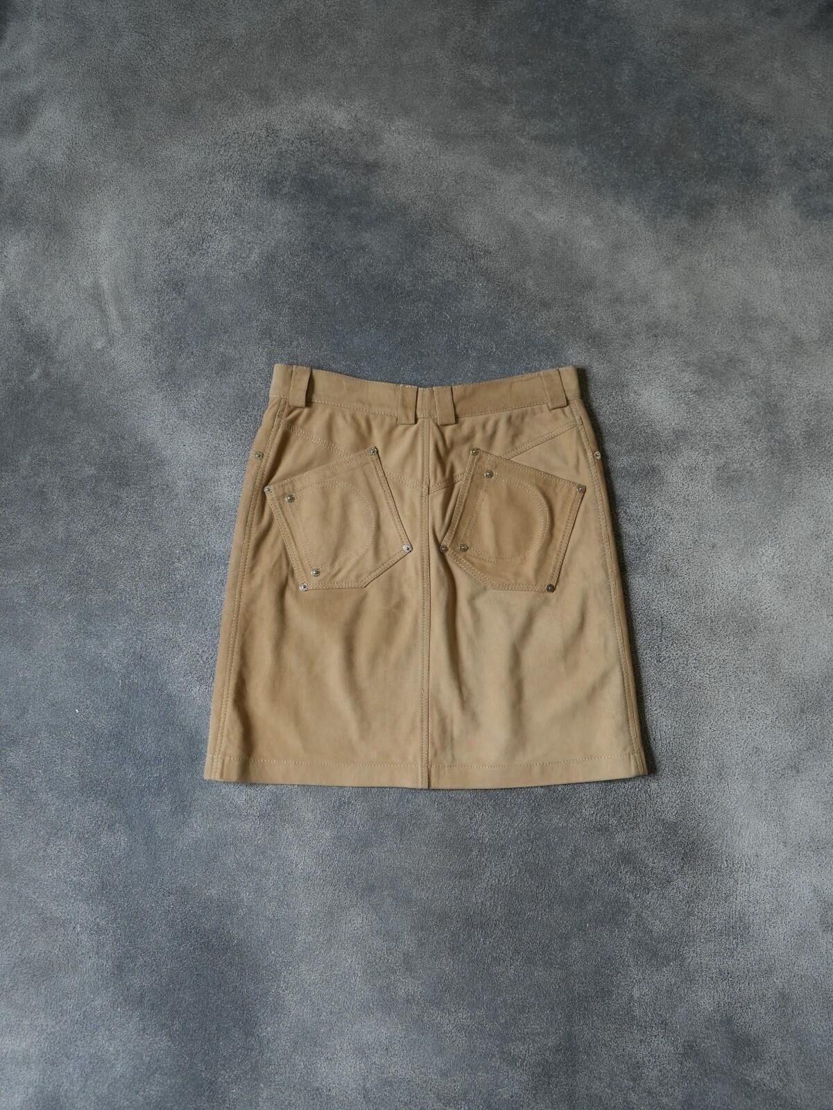 Dior S/S 2002 Christian Dior Mini Camel Pocket Logo Skirt Size 36" / US 14 / IT 50 - 5 Thumbnail