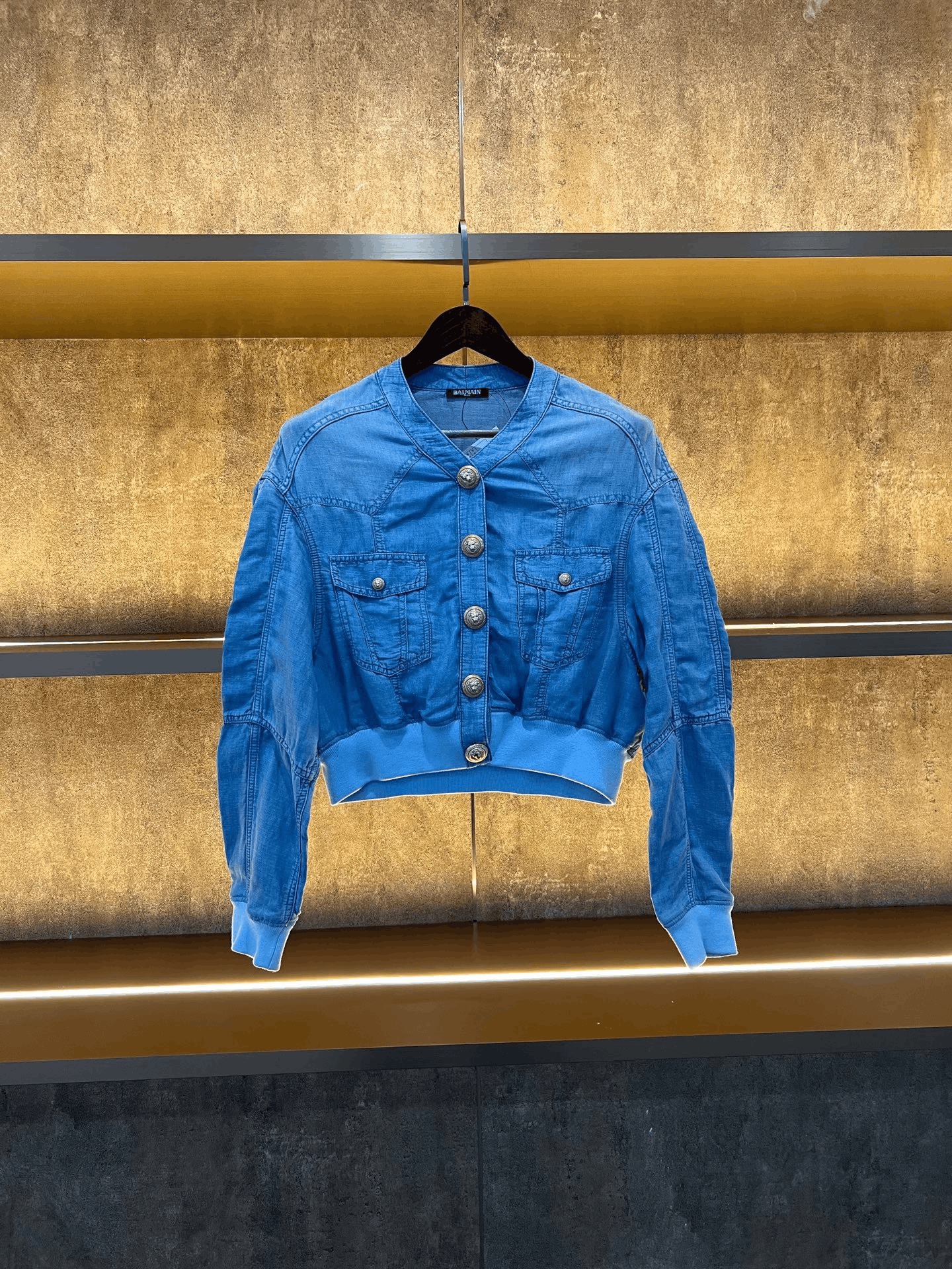 Balmain Balmain Denim Gold Jacket M Women Size M / US 6-8 / IT 42-44 - 1 Thumbnail
