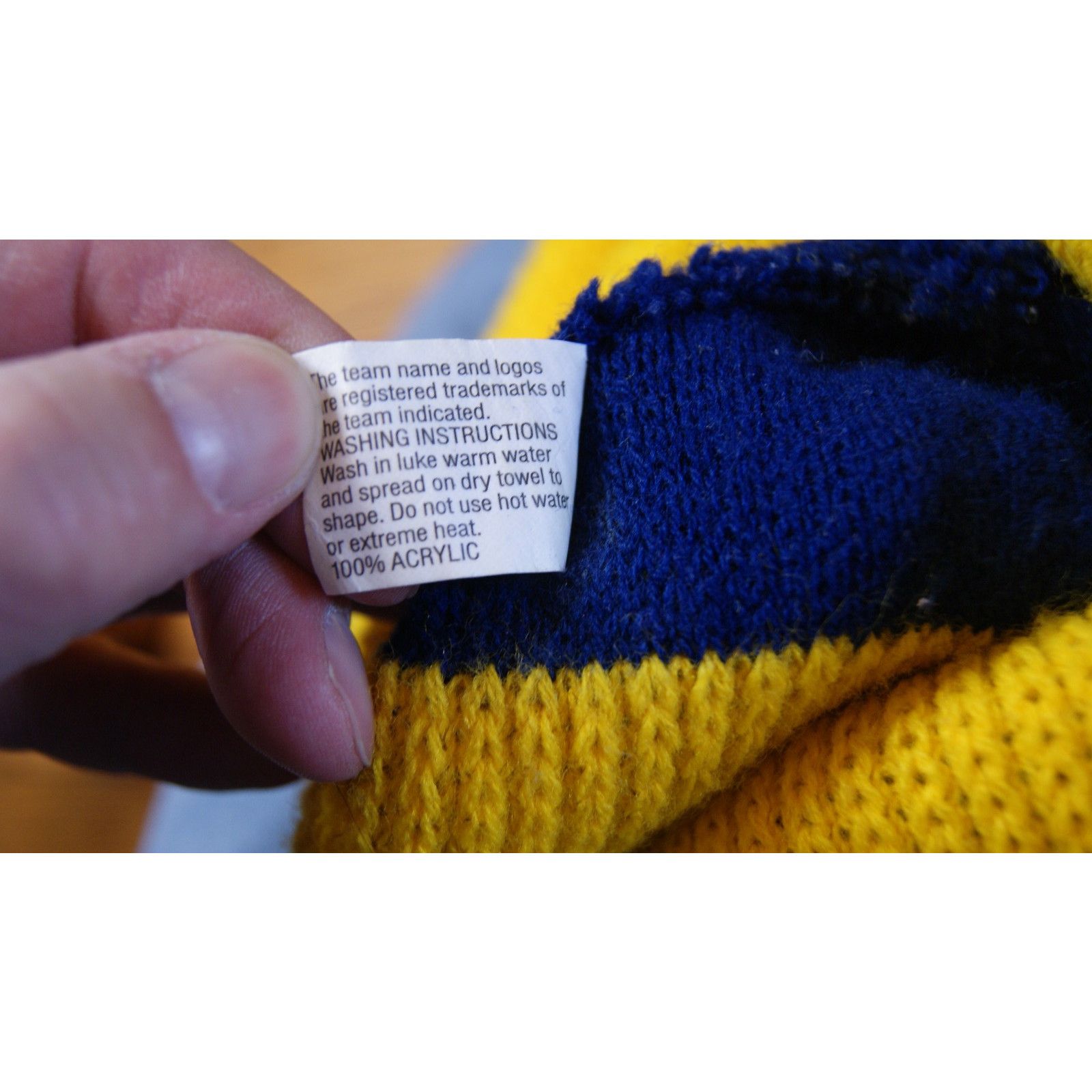 NHL VTG ST LOUIS BLUES Winter Knit Stocking Cap Beanie Spell Out Size ONE SIZE - 5 Thumbnail