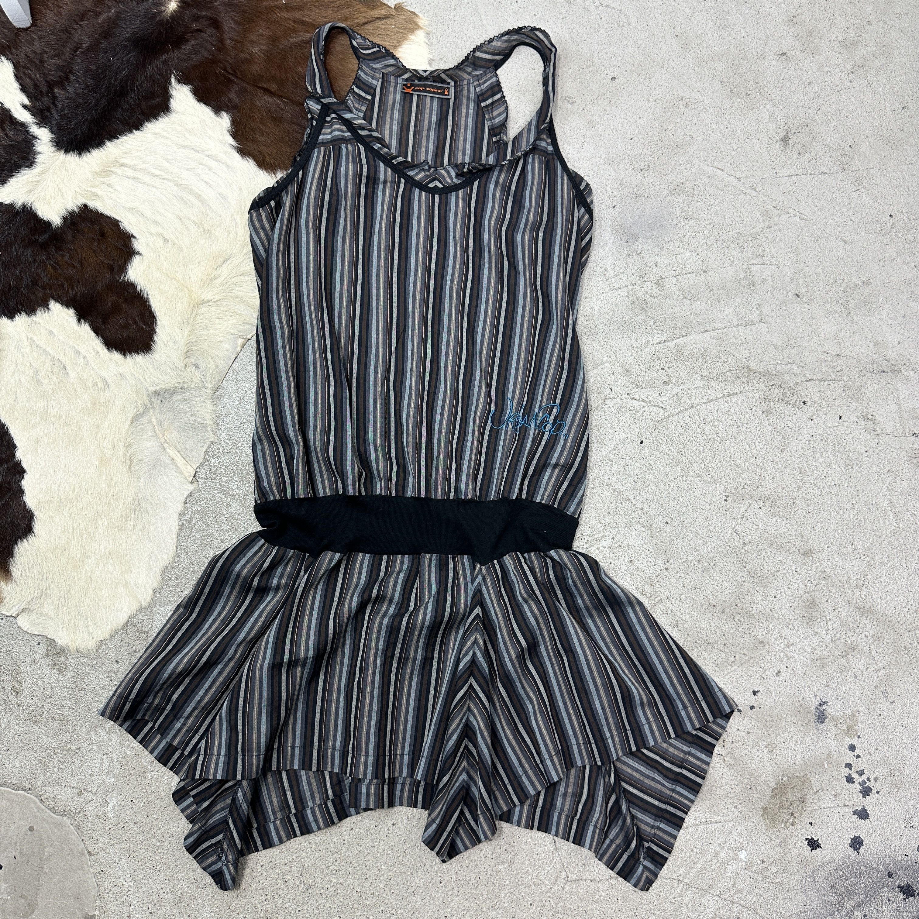 Cop Copine Vintage Cop Copine Striped Mini Summer Dress Y2K Size S / US 4 / IT 40 - 5 Thumbnail
