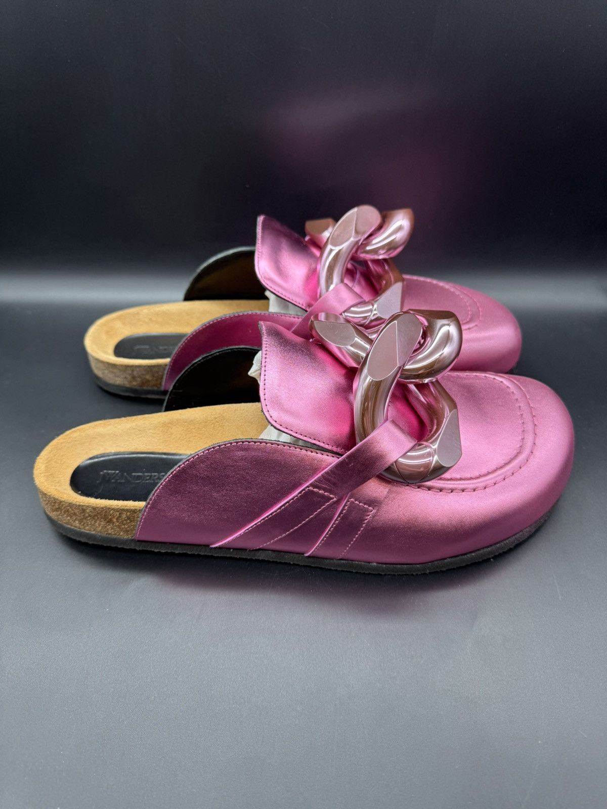 JW Anderson JW Anderson. Chain Loafer Mule. Metallic Pink. EU 46- US 12 Size US 12 / EU 45 - 2 Thumbnail