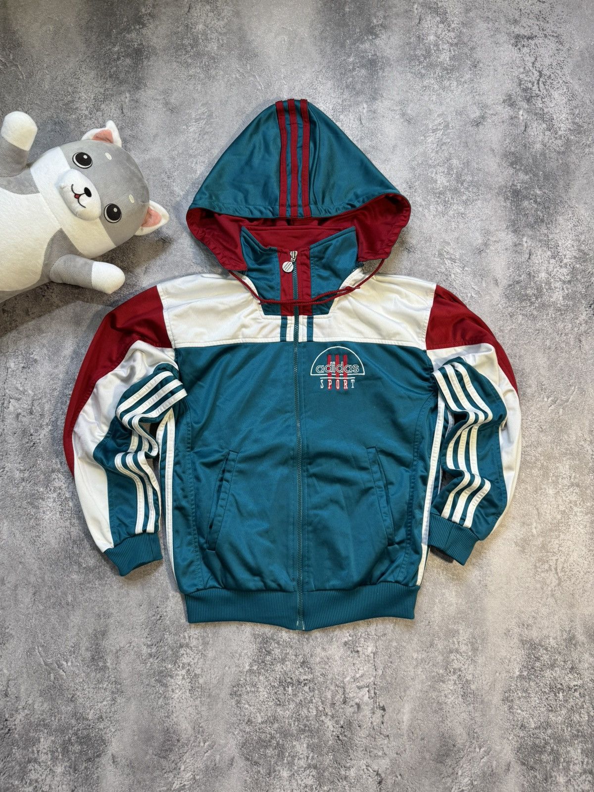 Adidas × Vintage Vintage Adidas Sport Zip Hoodie Size xs Size US XS / EU 42 / 0 - 1 Thumbnail