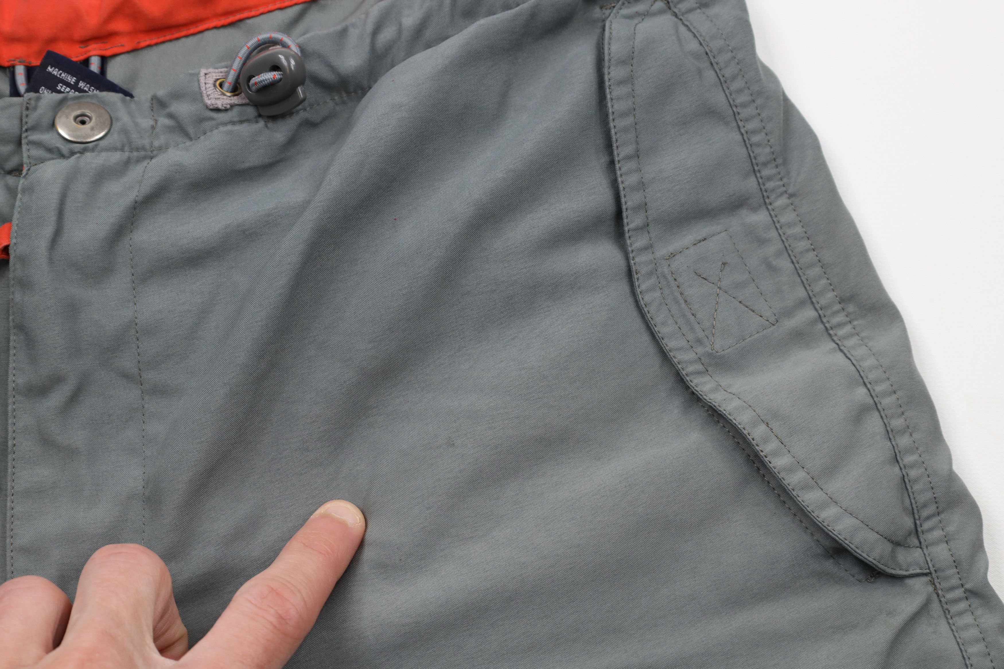 Gap × Vintage Vintage Gap Baggy Fit Microfiber Shorts Gray Polyester Size US 32 / EU 48 - 6 Thumbnail