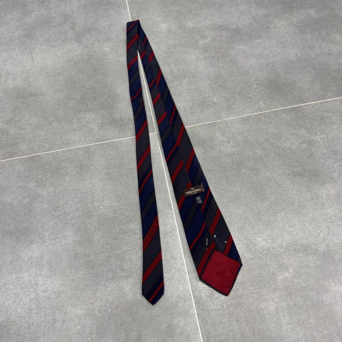 Valentino × Vintage Vintage Valentino Silk Tie Size ONE SIZE - 9 Thumbnail