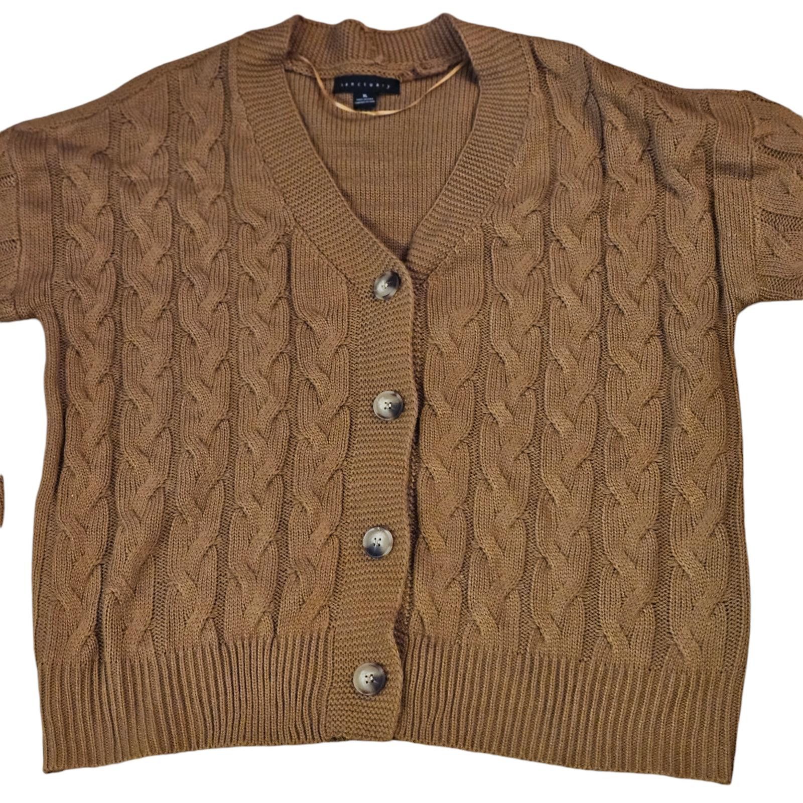Sanctuary Sanctuary Women's Cable Knit Button-Down Cardigan, Size XL Size XL / US 12-14 / IT 48-50 - 1 Thumbnail