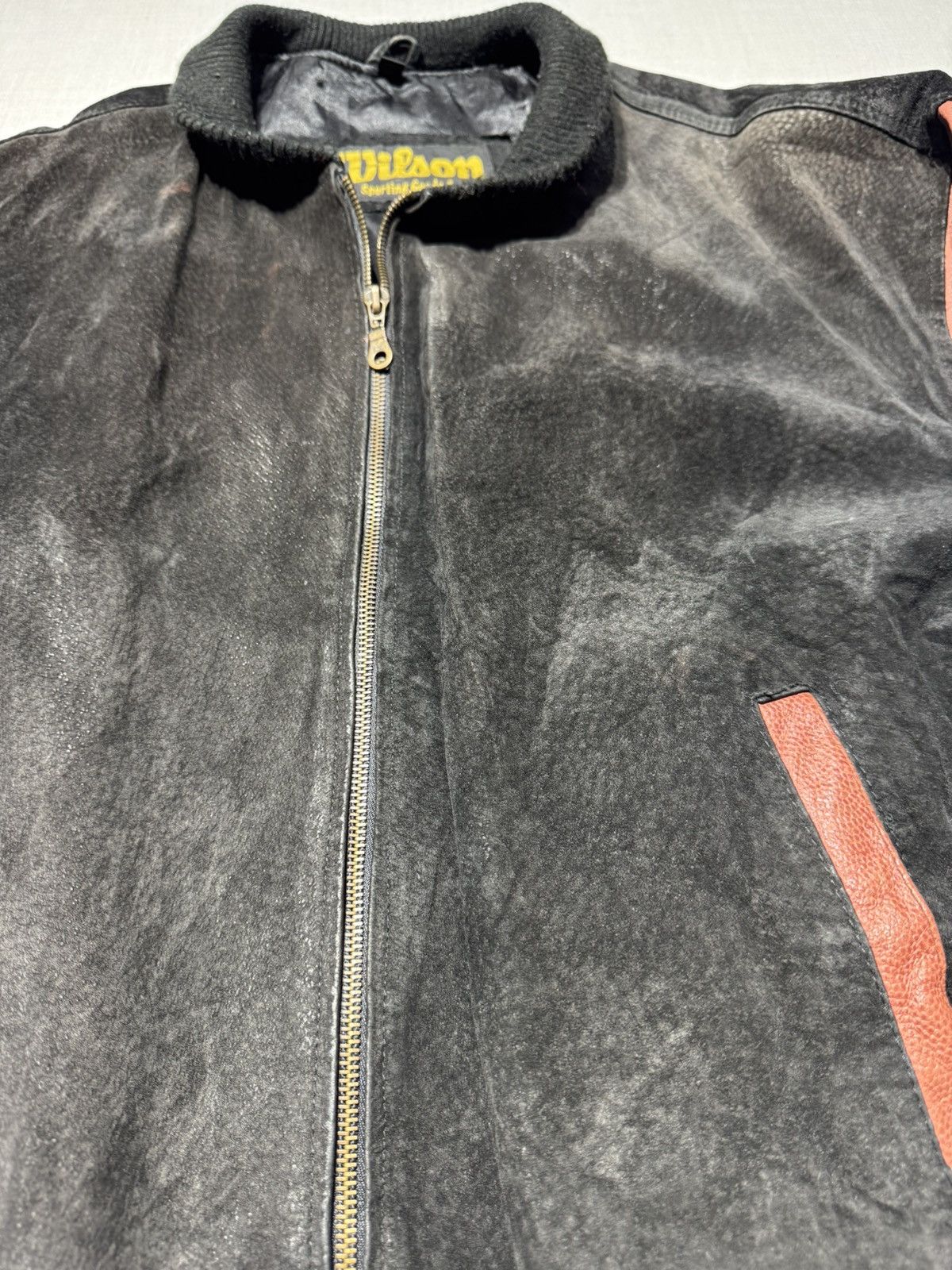 Wilson VINTAGE WILSON NFL SUEDE LEATHER VARSITY JACKET Size US M / EU 48-50 / 2 - 5 Thumbnail