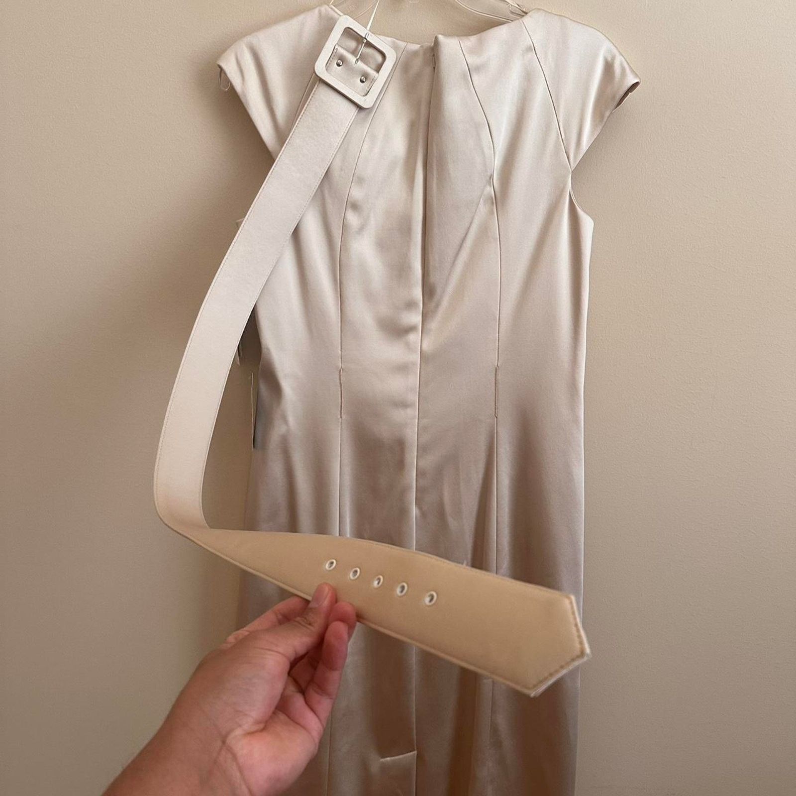 Vintage Jax Ivory Silk Dress Size 12 Size XL / US 12-14 / IT 48-50 - 7 Thumbnail