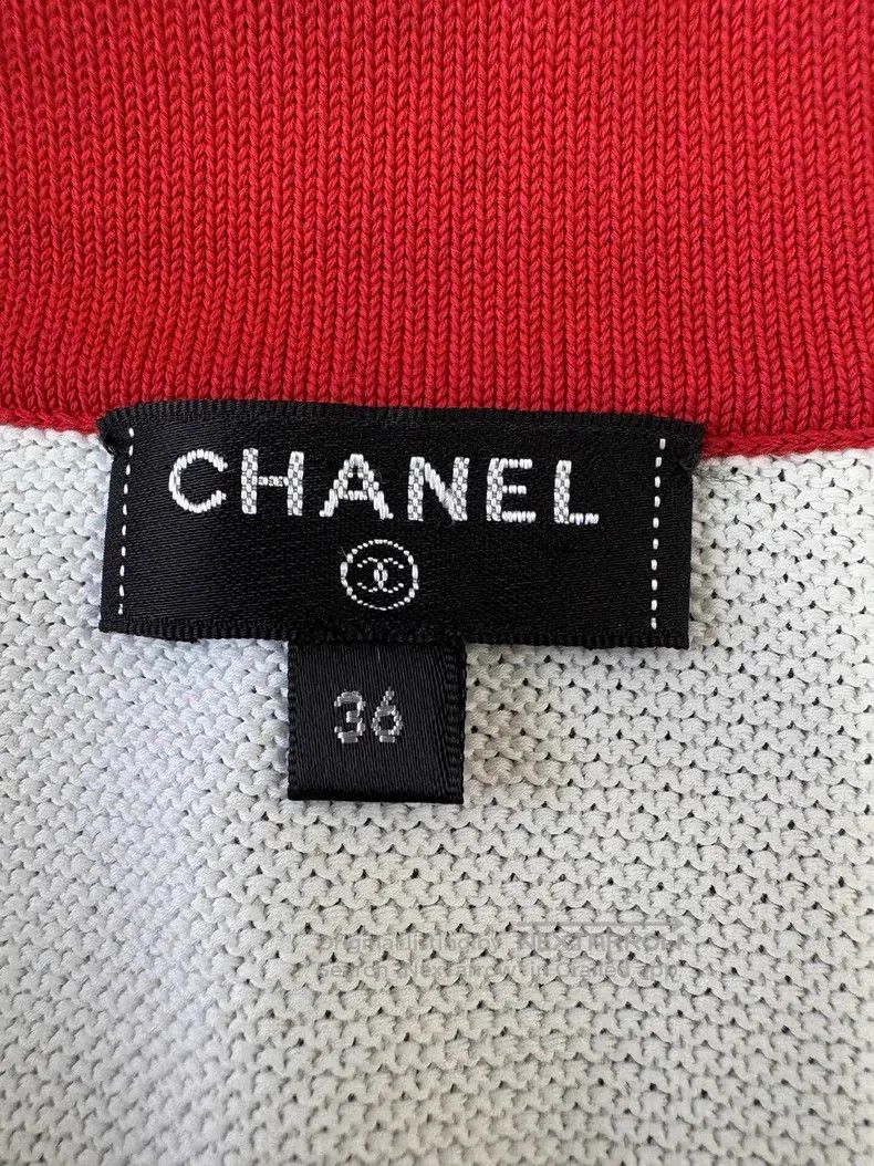 Chanel Chanel Beach series white and red single-breasted logo pri Size XS / US 0-2 / IT 36-38 - 6 Thumbnail