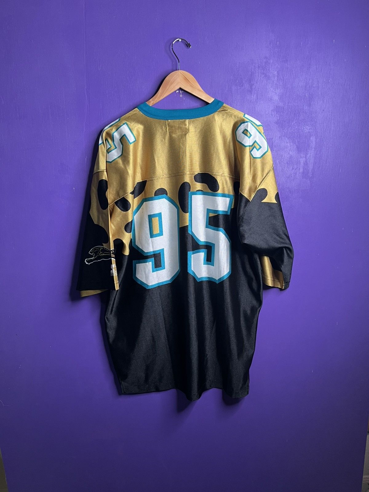 NFL × Starter × Vintage Vintage 90s Starter Jacksonville jaguars animal print jersey Size US XL / EU 56 / 4 - 2 Thumbnail