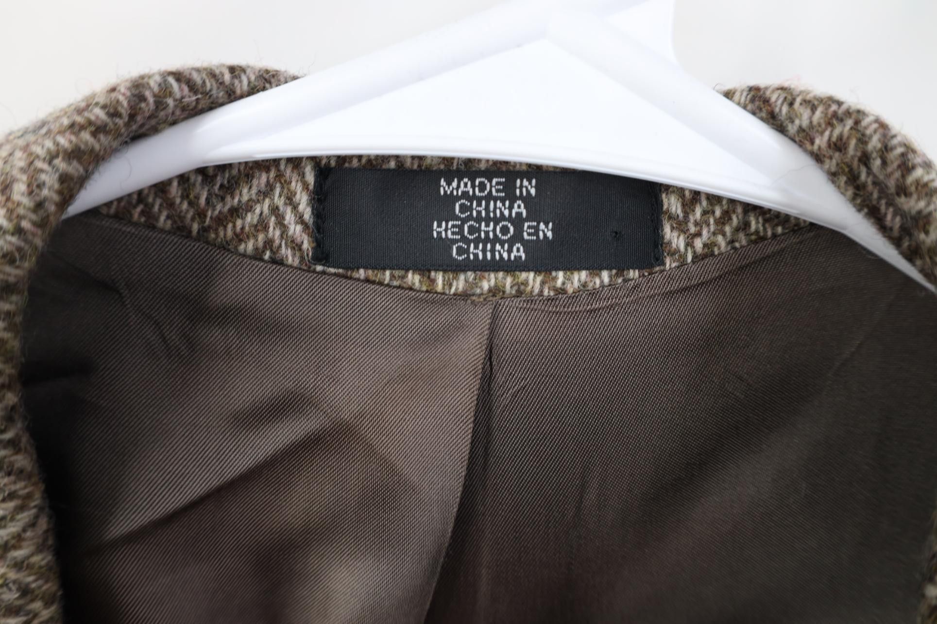 Vintage Vintage 90s Herringbone Suede Elbow Patch Blazer Suit Jacket Size US XXL / EU 58 / 5 - 8 Thumbnail