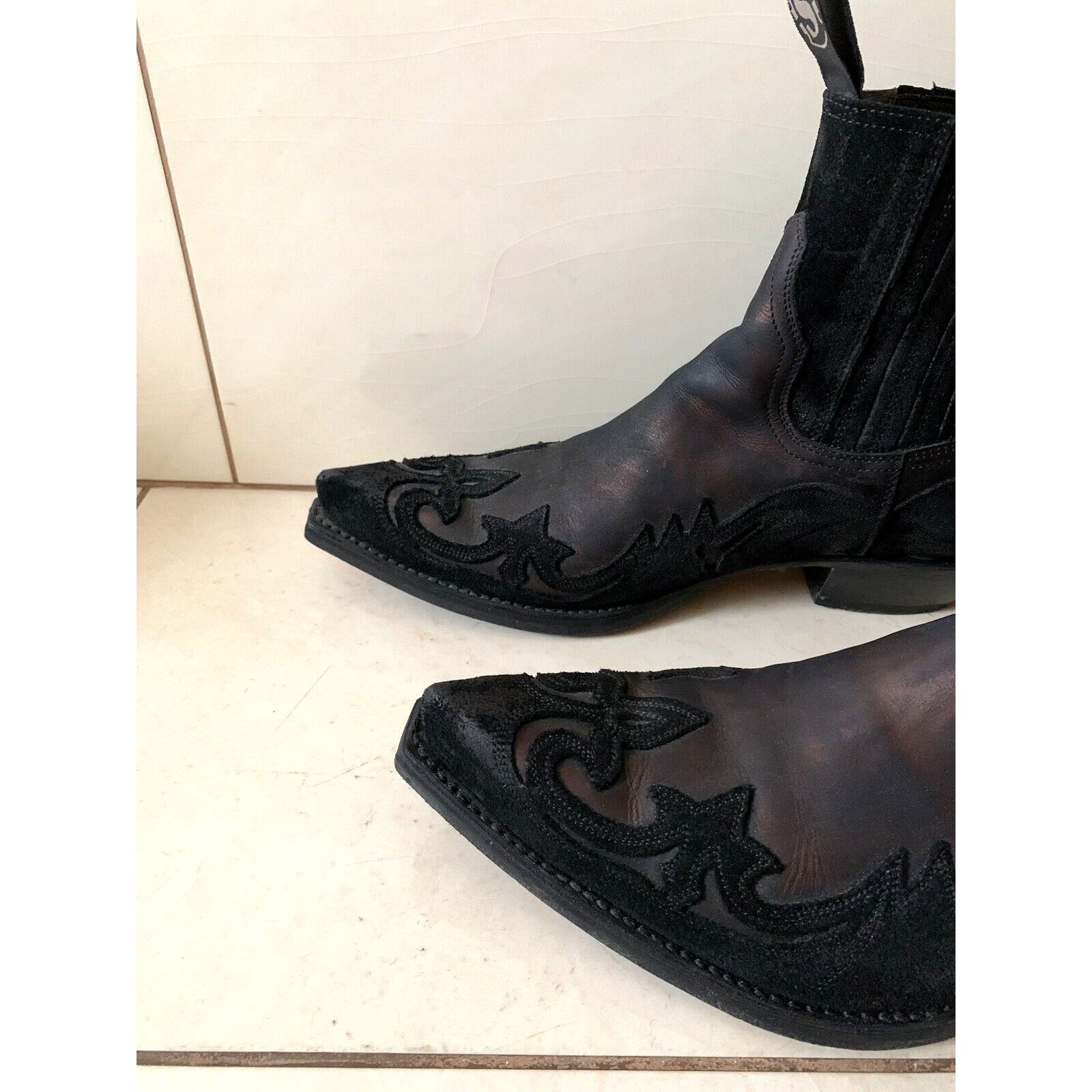 Sendra Men's SENDRA Cowboy Leather Boots Bronze EU 45 UK 10 US 10.5 Size US 10.5 / EU 43-44 - 2 Thumbnail