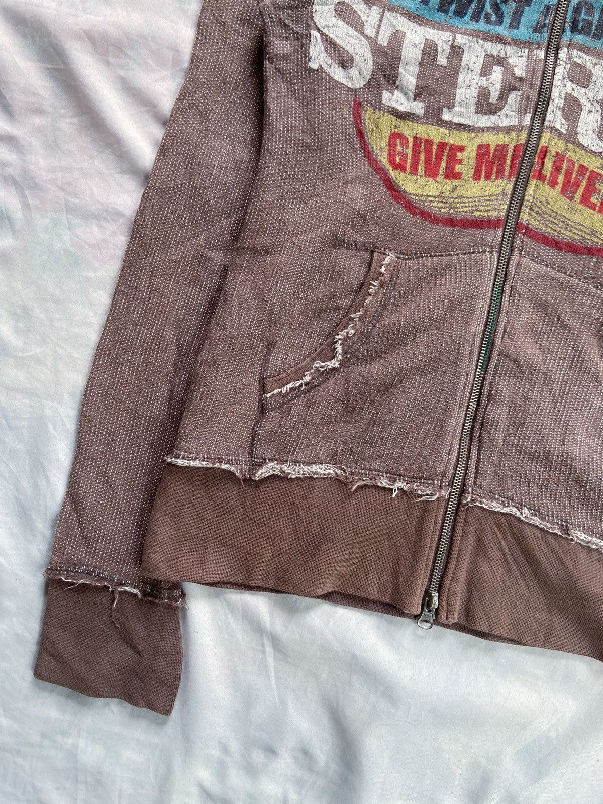 Japanese Brand INFINITY GORPCORE DISTRESSED ZIP HOODIE Size US S / EU 44-46 / 1 - 4 Thumbnail