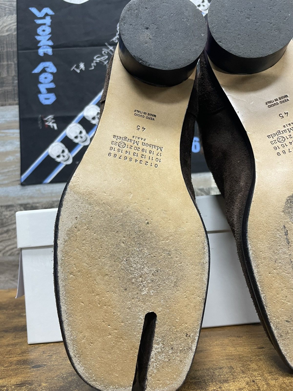 Maison Margiela 45/12-Maison Margiela Brown Suede Heel Boot Size US 12 / EU 45 - 10 Thumbnail