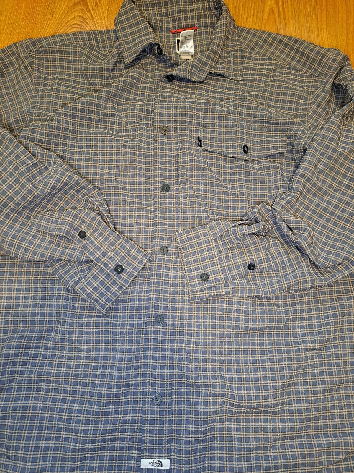The North Face The North Face Button Up Shirt Mens Large Blue Plaid Size US L / EU 52-54 / 3 - 5 Thumbnail