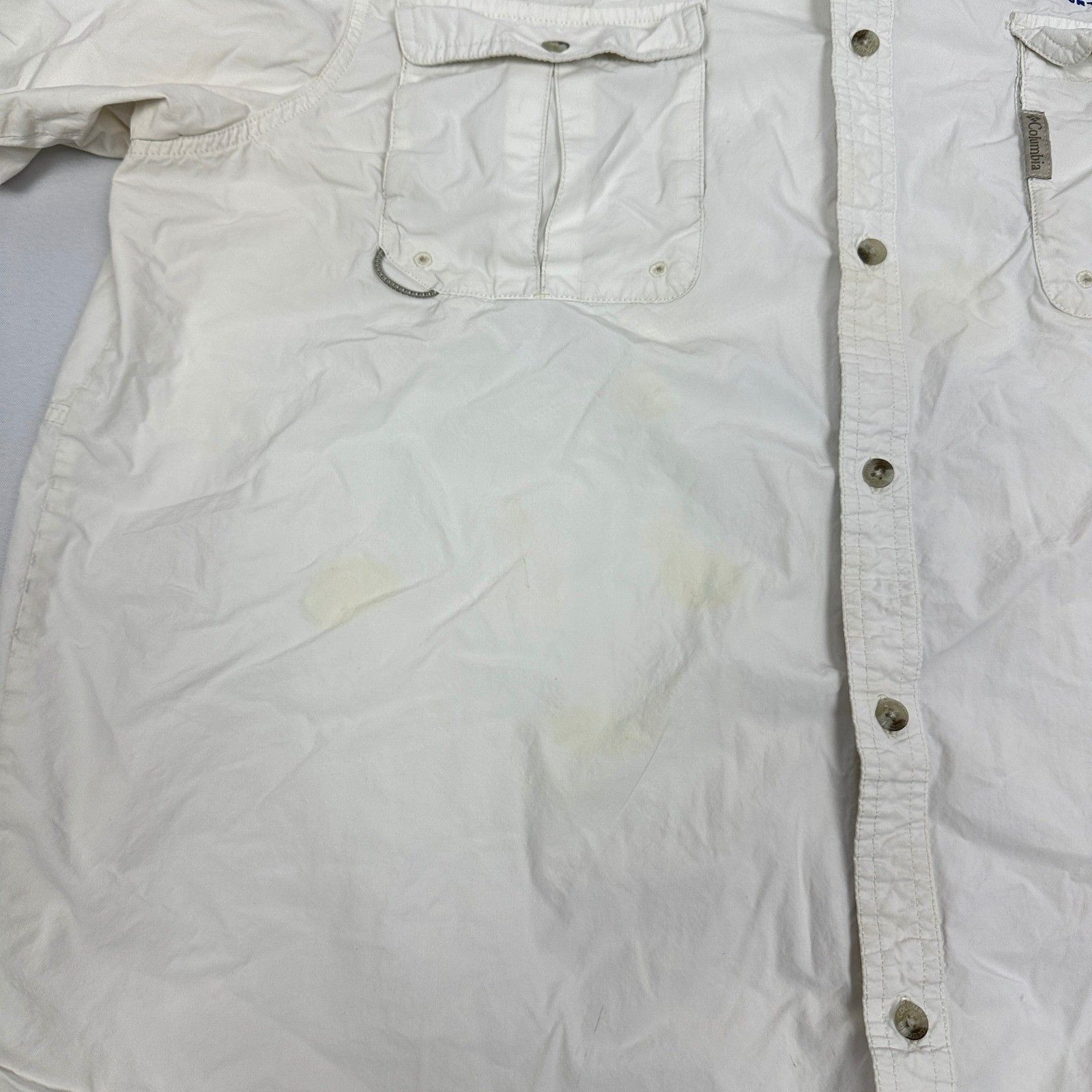 Columbia Columbia PFG Fishing Shirt XXL White Short Sleeve Vented Size US XXL / EU 58 / 5 - 5 Thumbnail