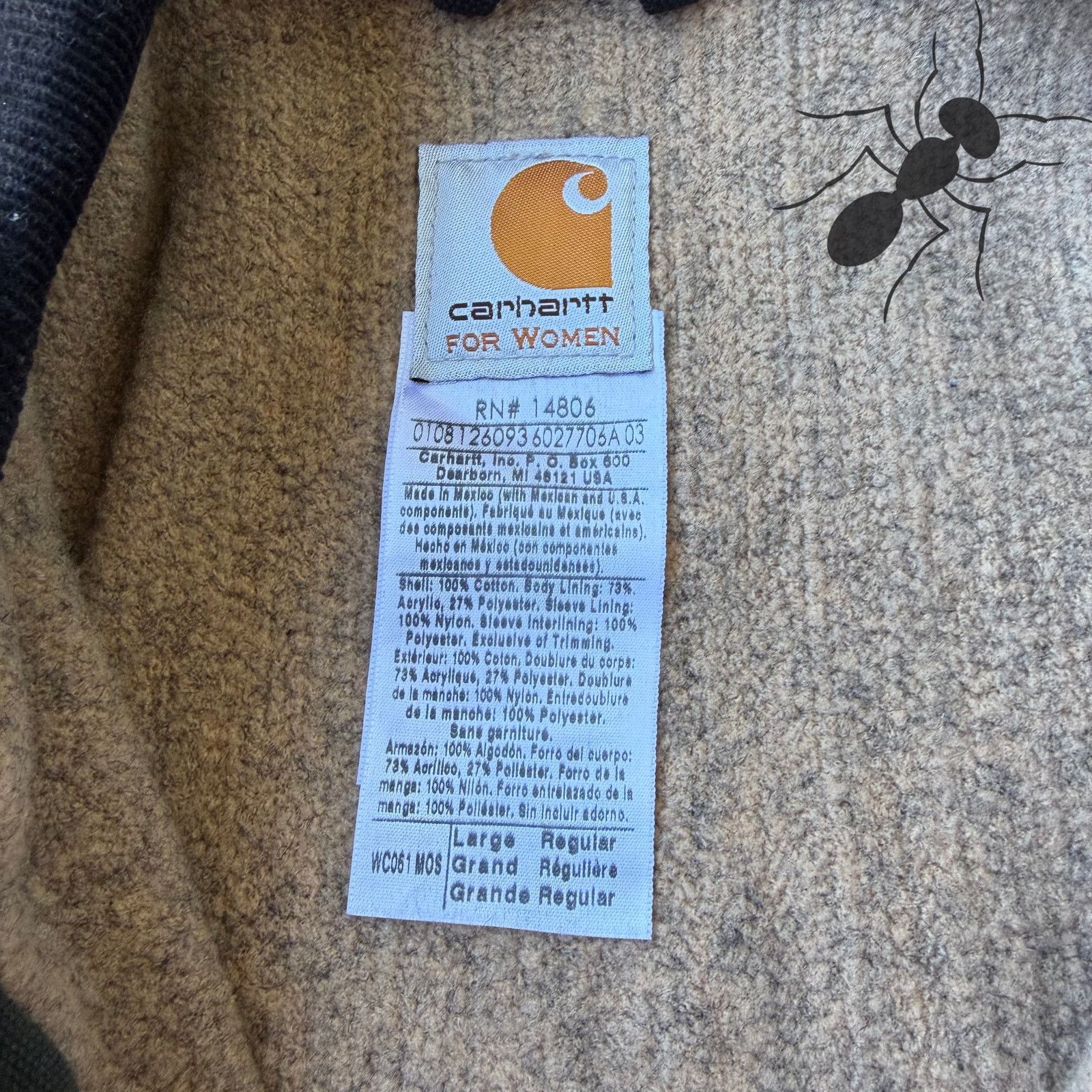 Carhartt × Vintage Carhartt WOMENS WC061 MOS green chore work wear jacket Size US L / EU 52-54 / 3 - 5 Thumbnail