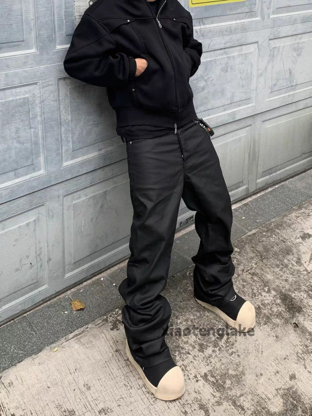Japanese Brand xz utility vintage punk grunge bootcut flared wax jeans Size US 30 / EU 46 - 1 Thumbnail