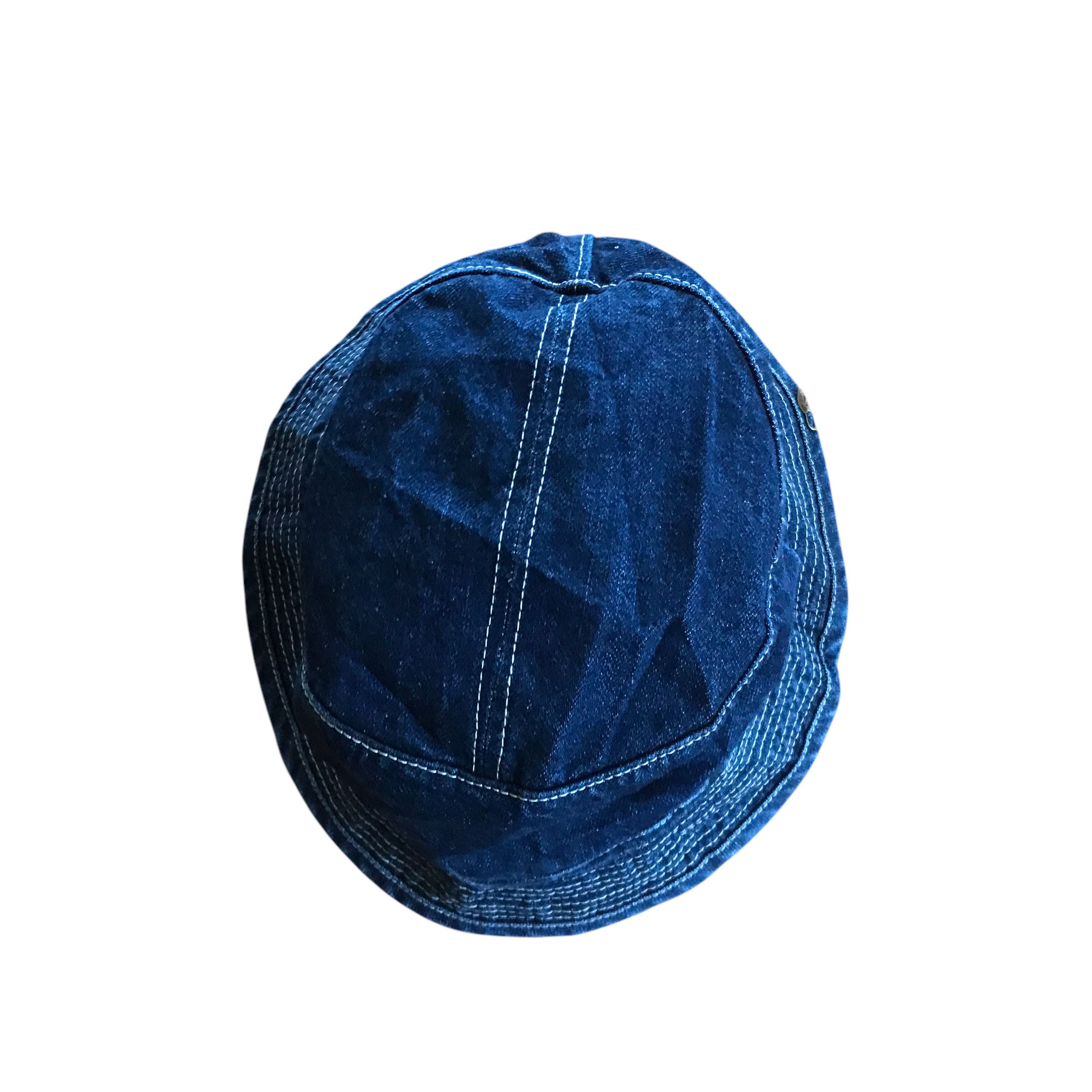 Blue Blue Japan CA4LA Distressed Denim Bucket Hat Made in Japan Size ONE SIZE - 4 Thumbnail